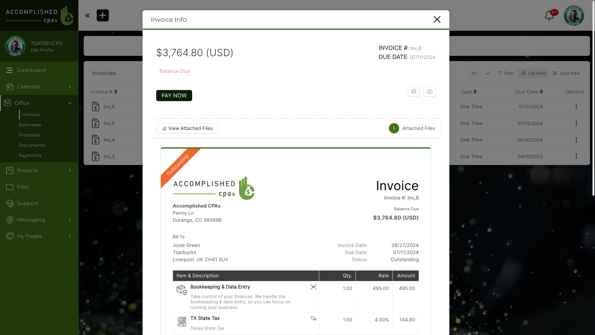 screenshot of SuiteDash