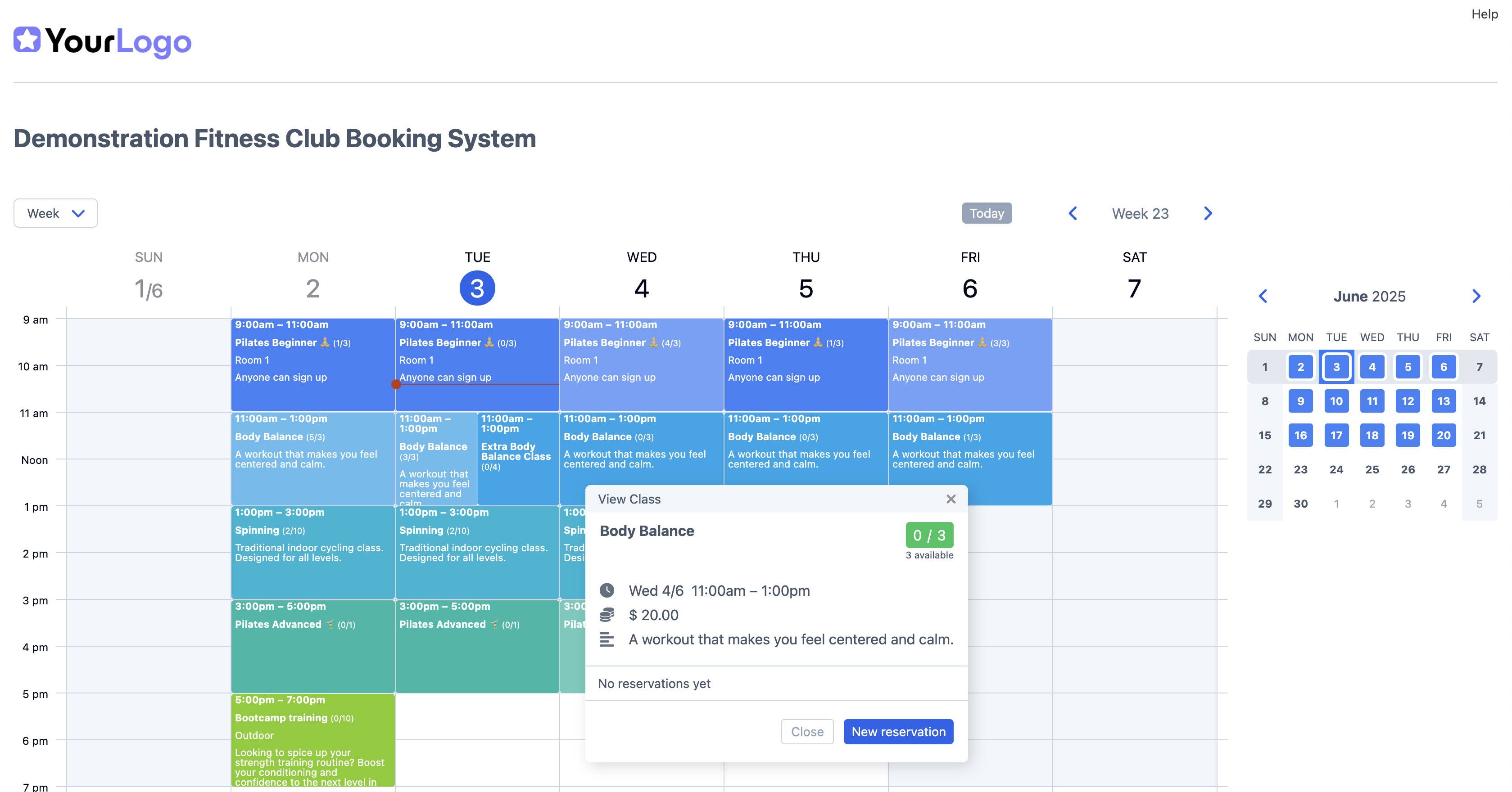 screenshot of SuperSaaS