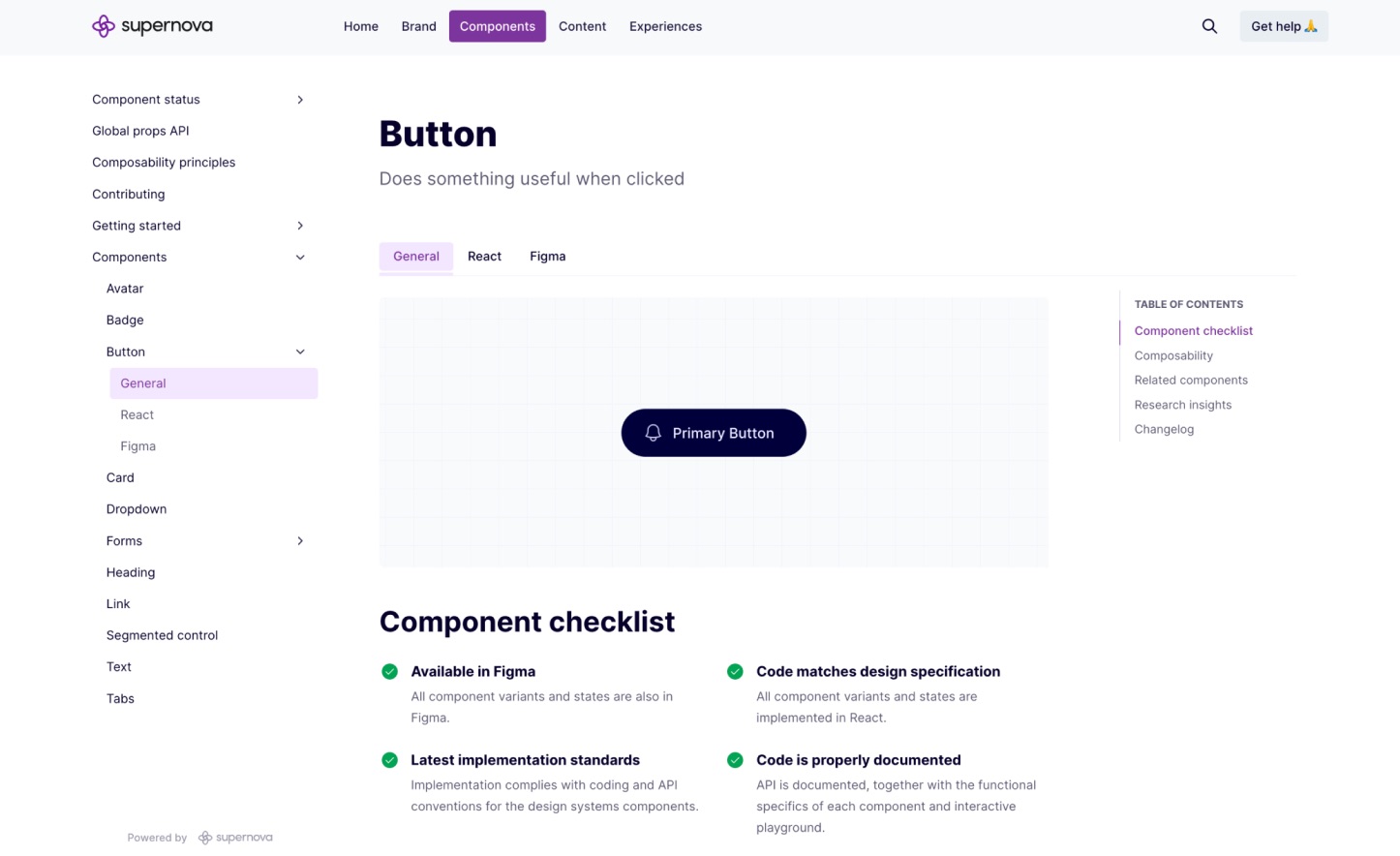 screenshot of Supernova