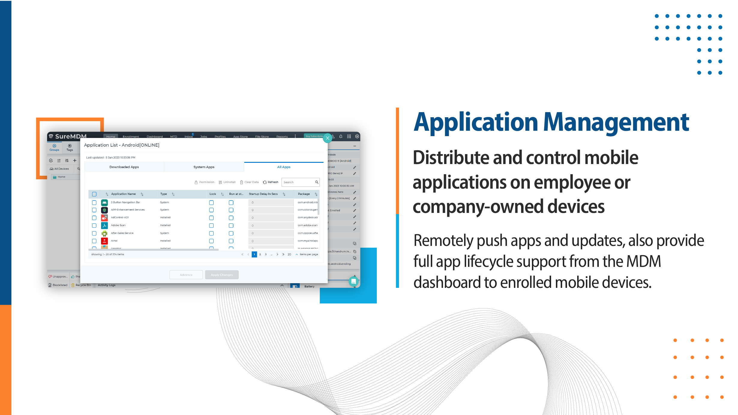 screenshot of SureMDM