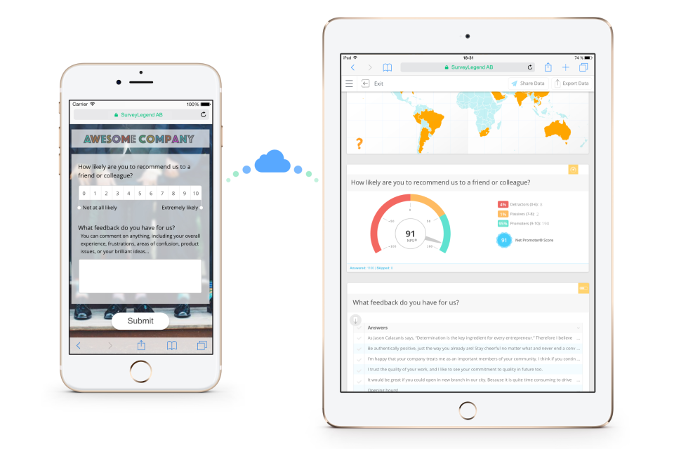 screenshot of SurveyLegend