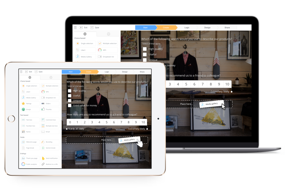 screenshot of SurveyLegend