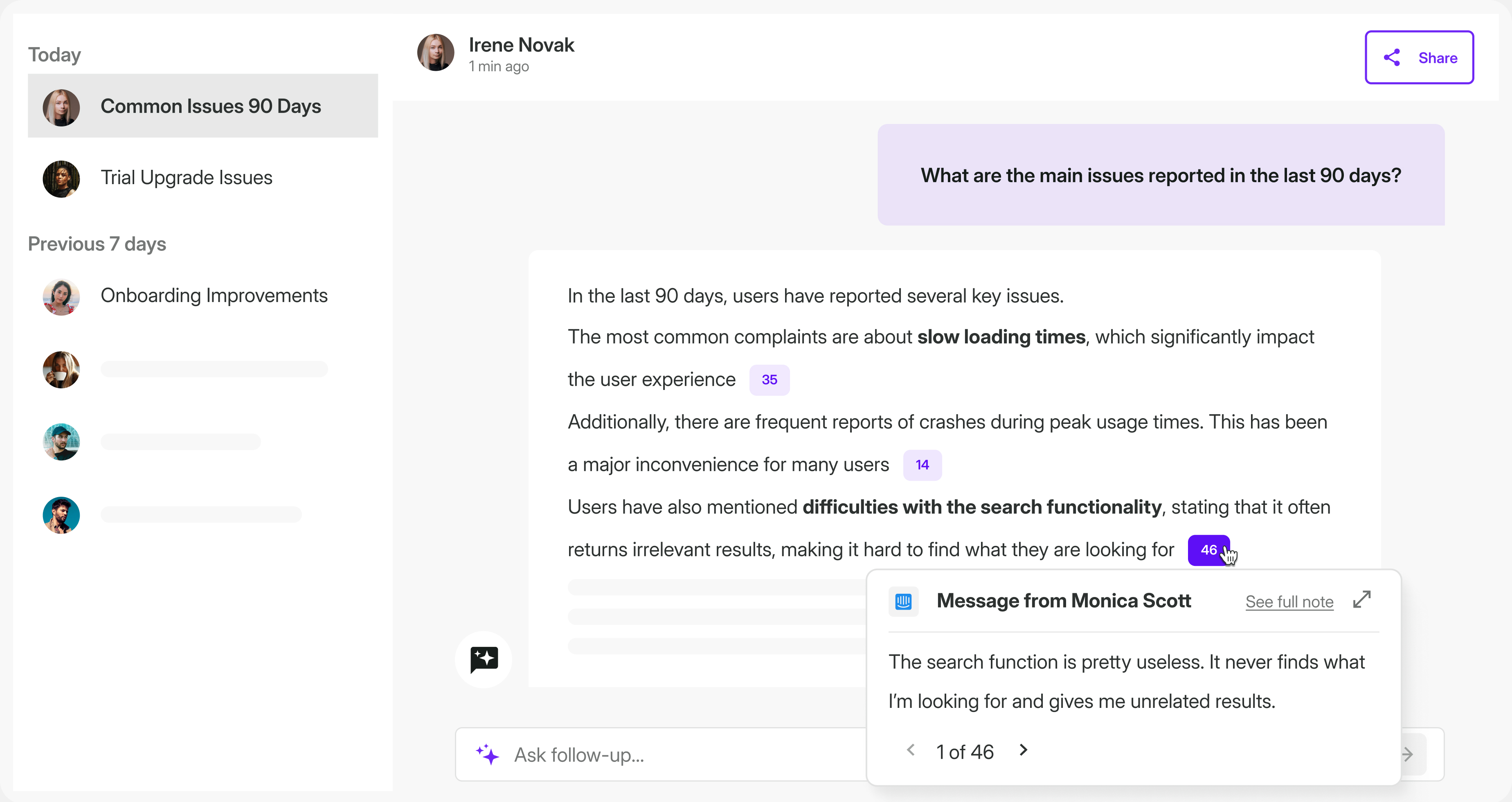 screenshot of Survicate