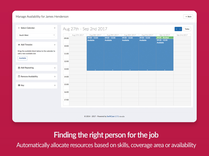 screenshot of SwiftCase