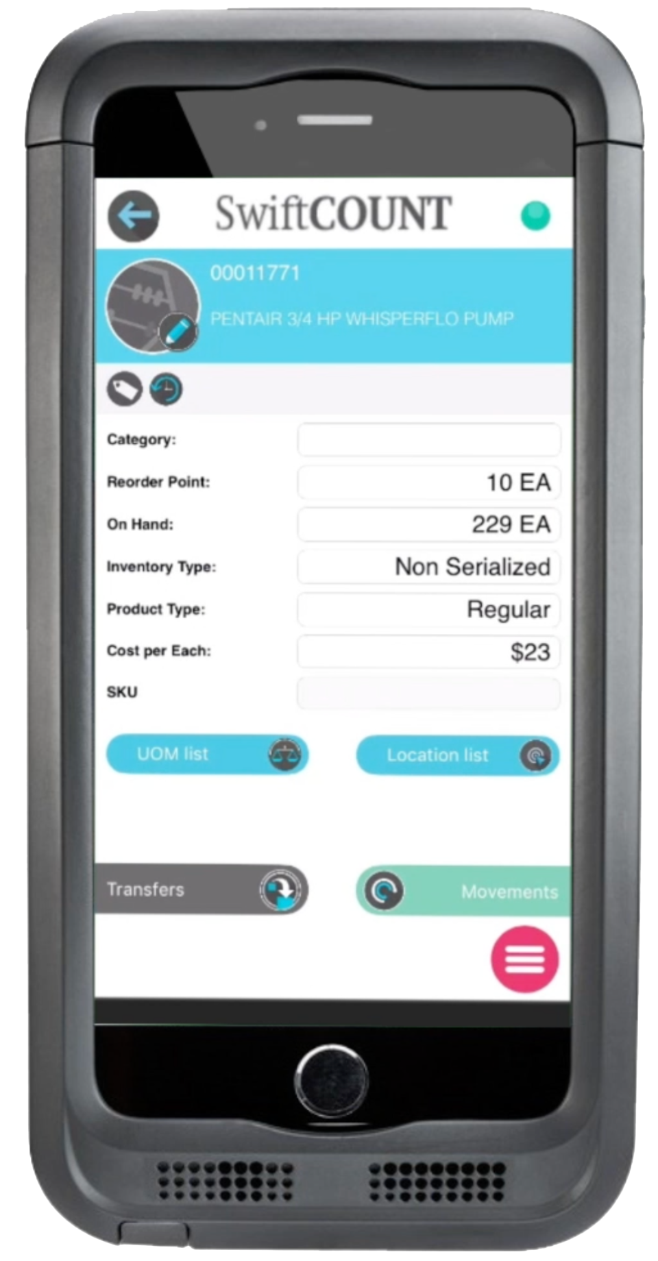 screenshot of SwiftCount