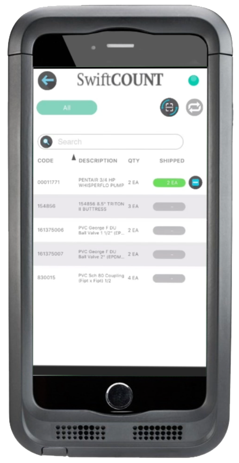 screenshot of SwiftCount