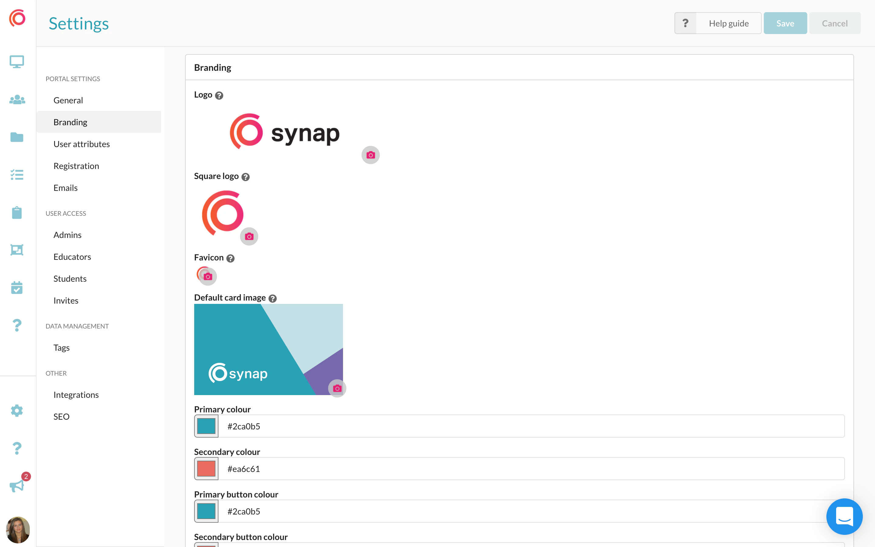 screenshot of Synap