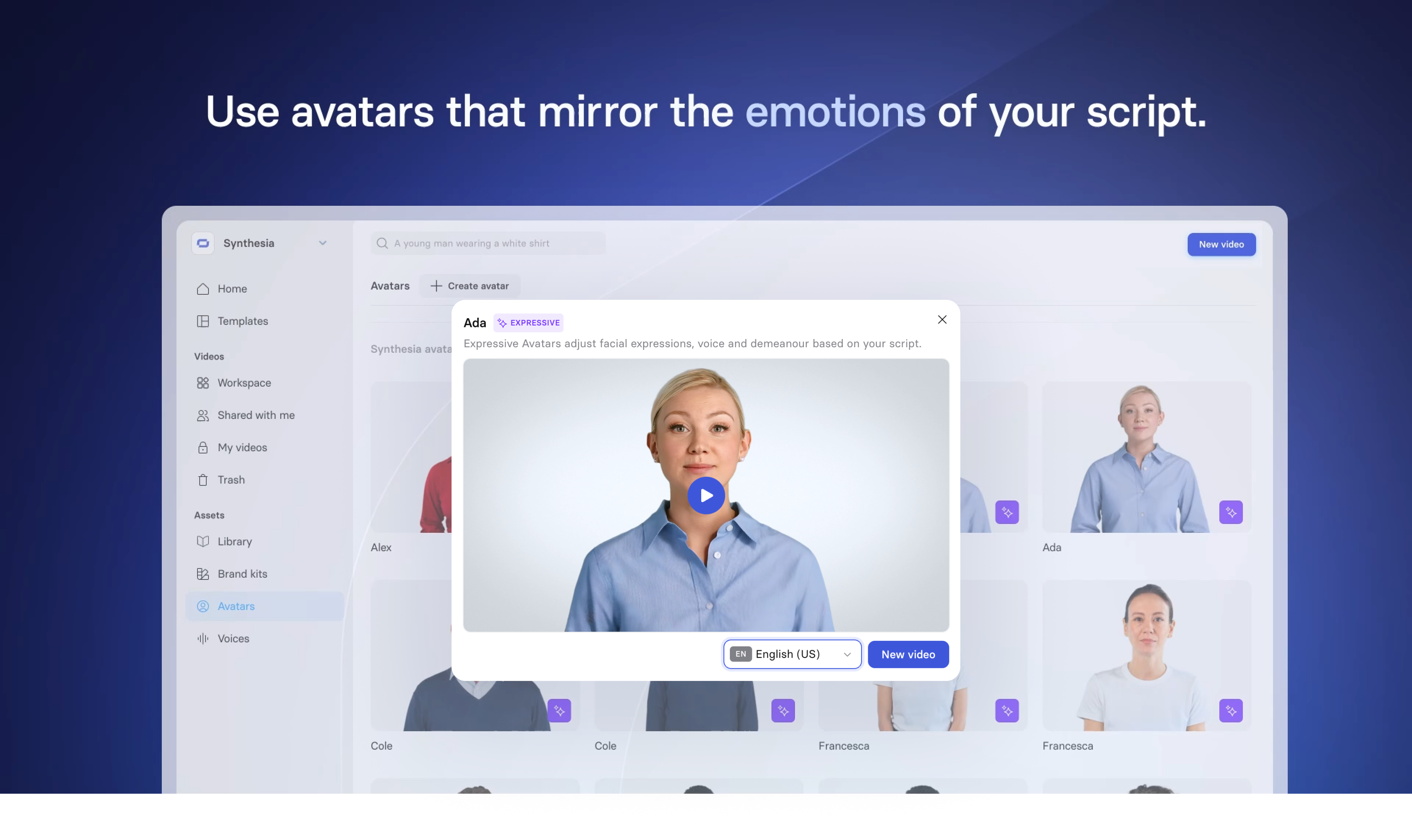 screenshot of Synthesia