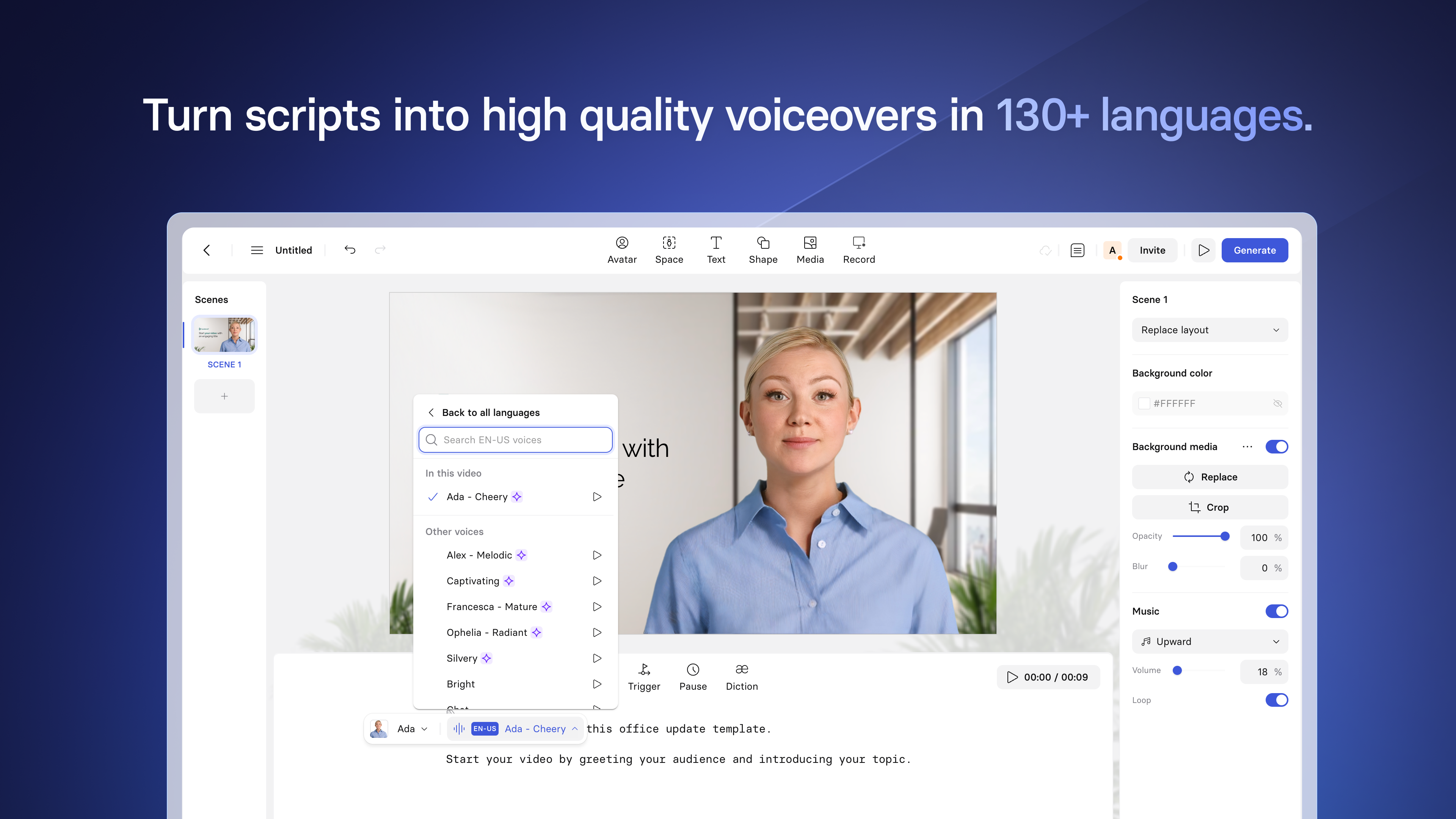 screenshot of Synthesia