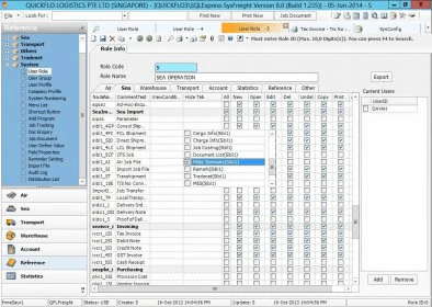 screenshot of SysFreight