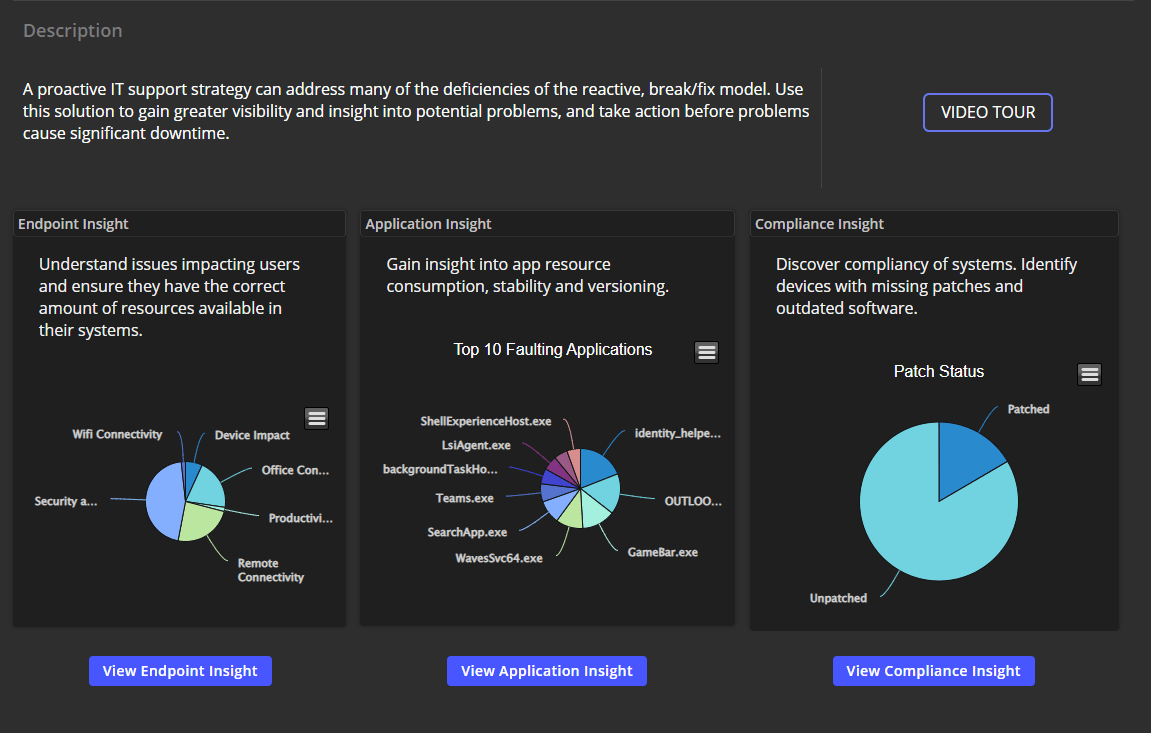 screenshot of SysTrack
