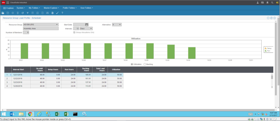 screenshot of SyteLine