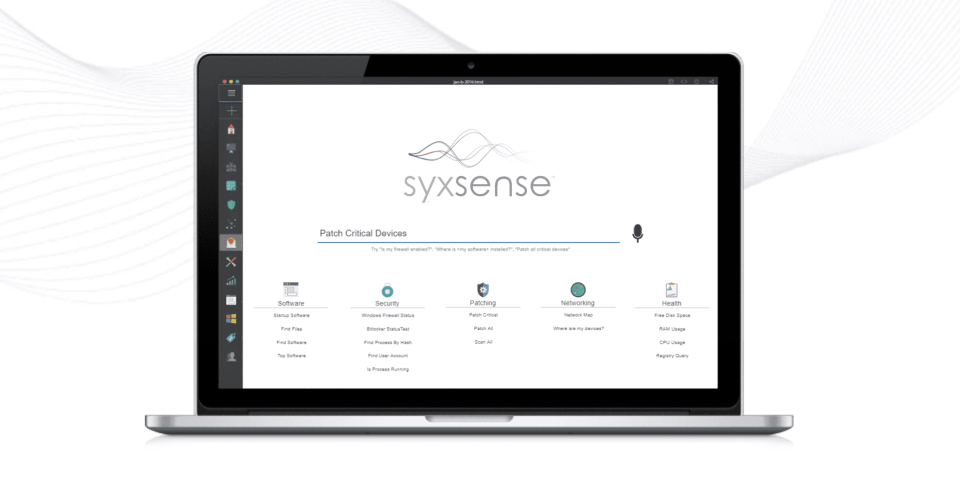 screenshot of Syxsense