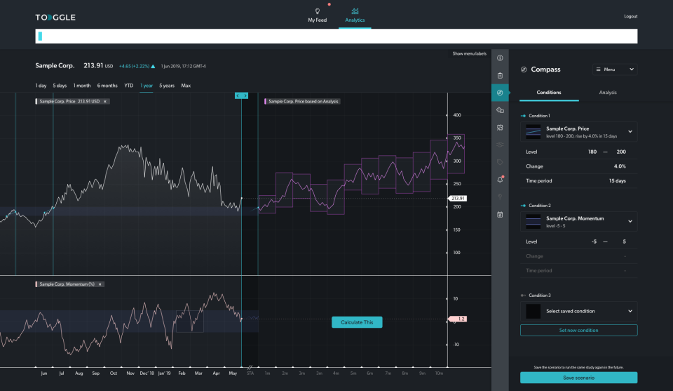 screenshot of TOGGLE