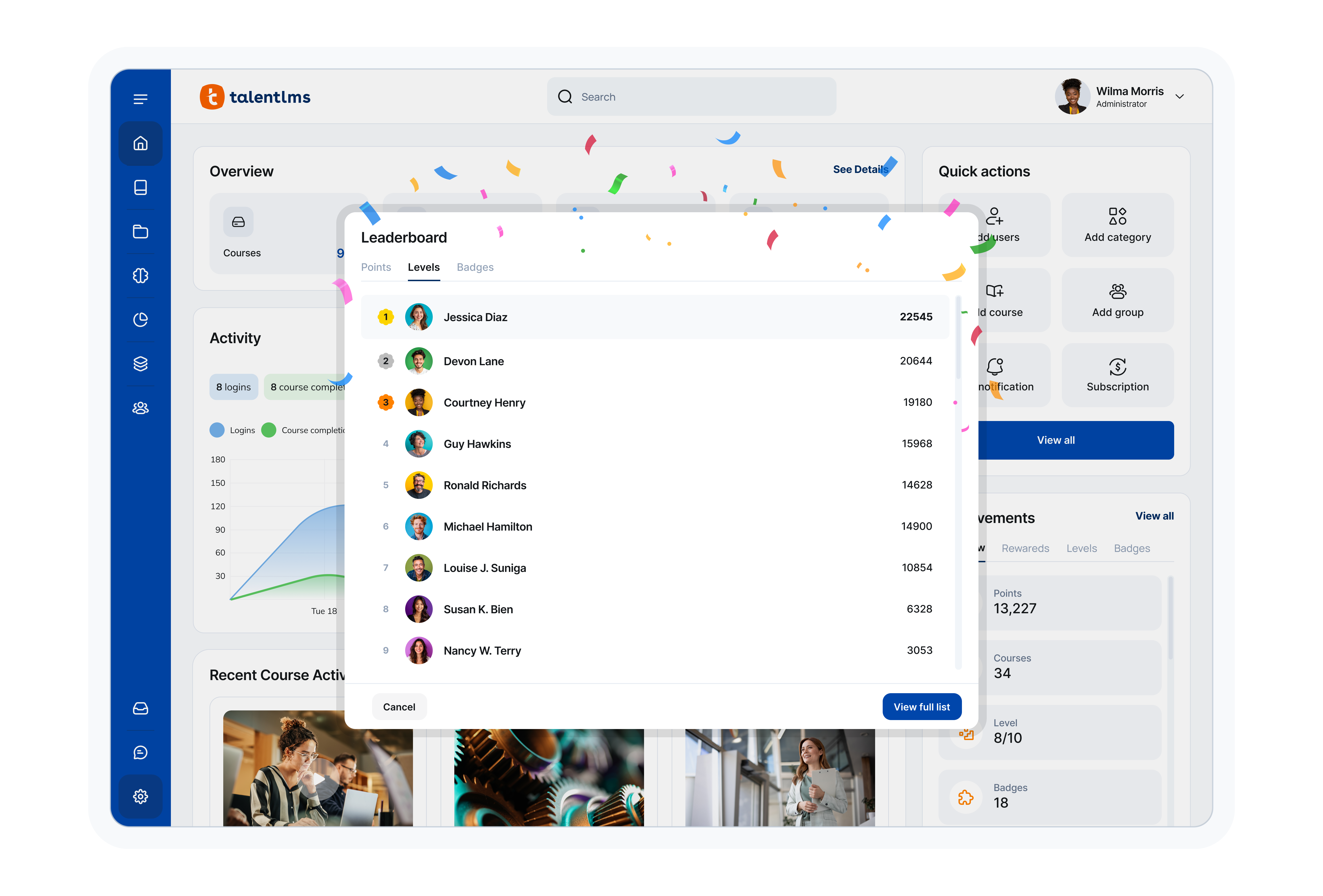 screenshot of TalentLMS