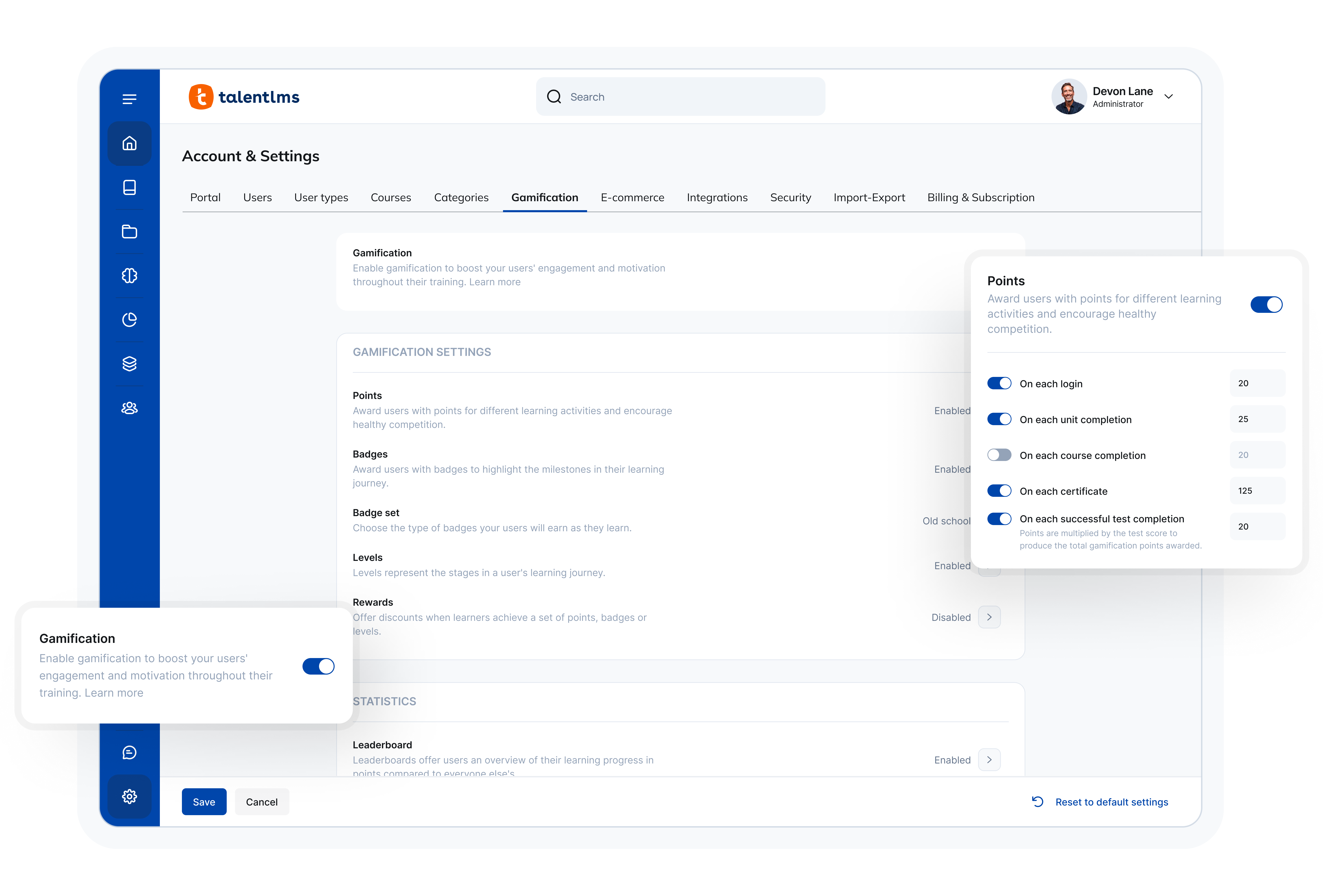 screenshot of TalentLMS