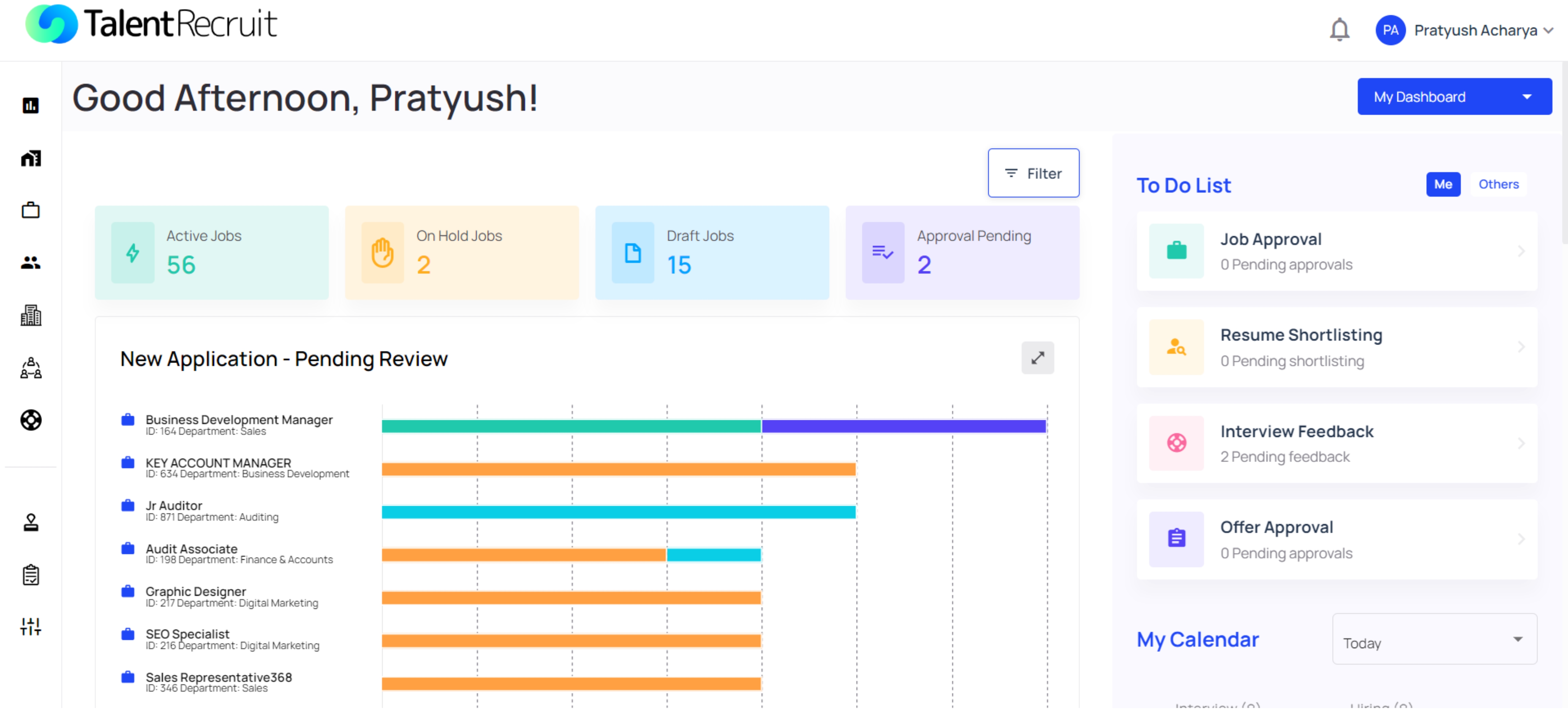 screenshot of TalentRecruit