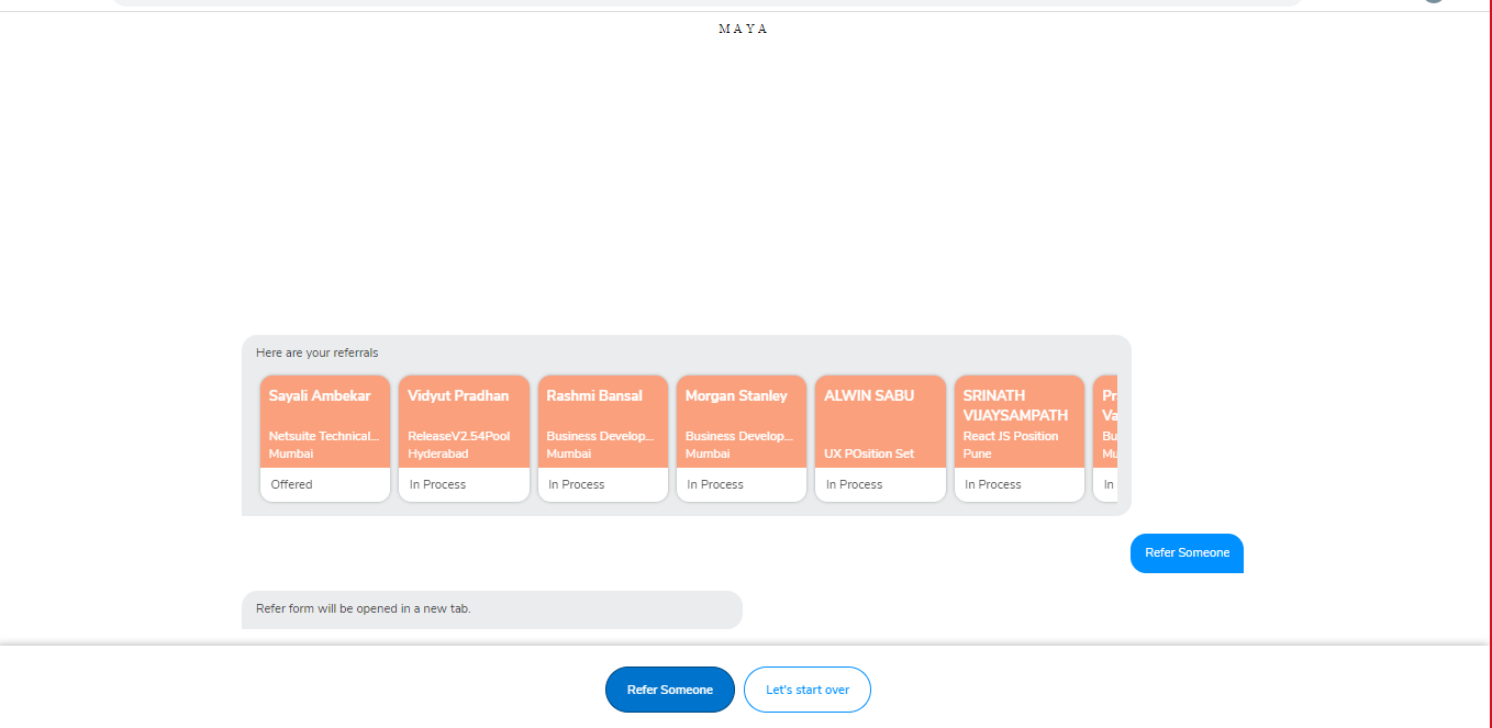 screenshot of Talentpool