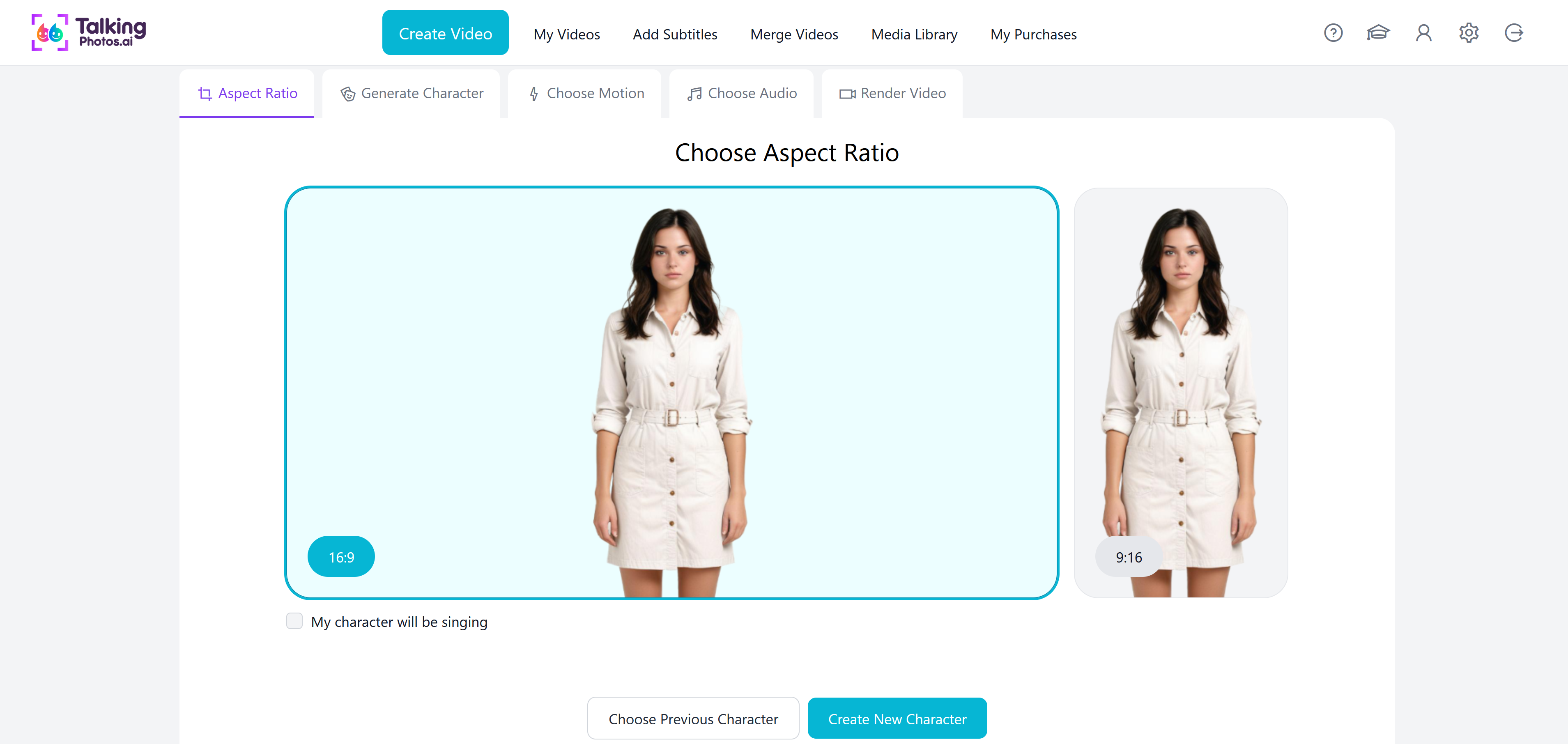 screenshot of TalkingPhotos