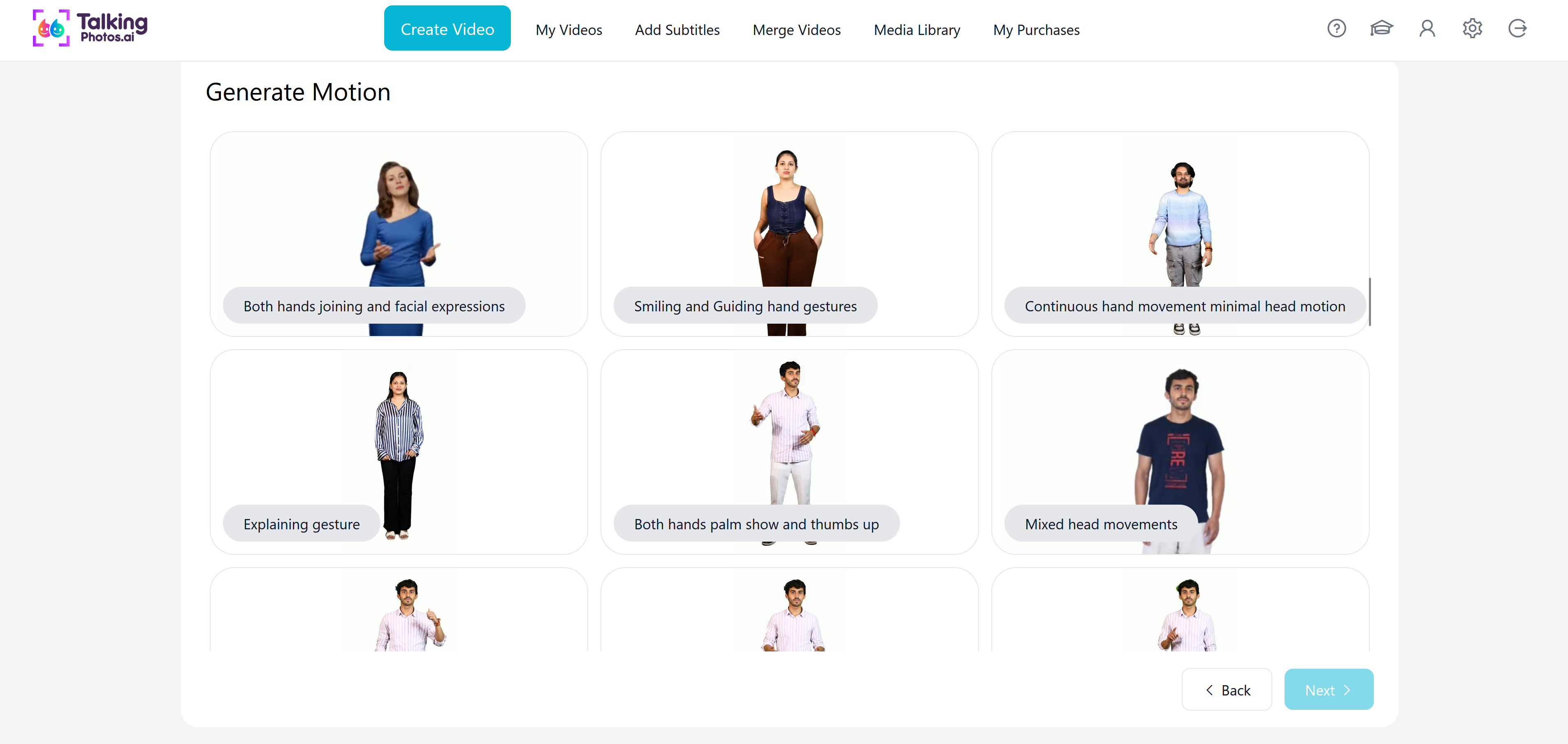 screenshot of TalkingPhotos