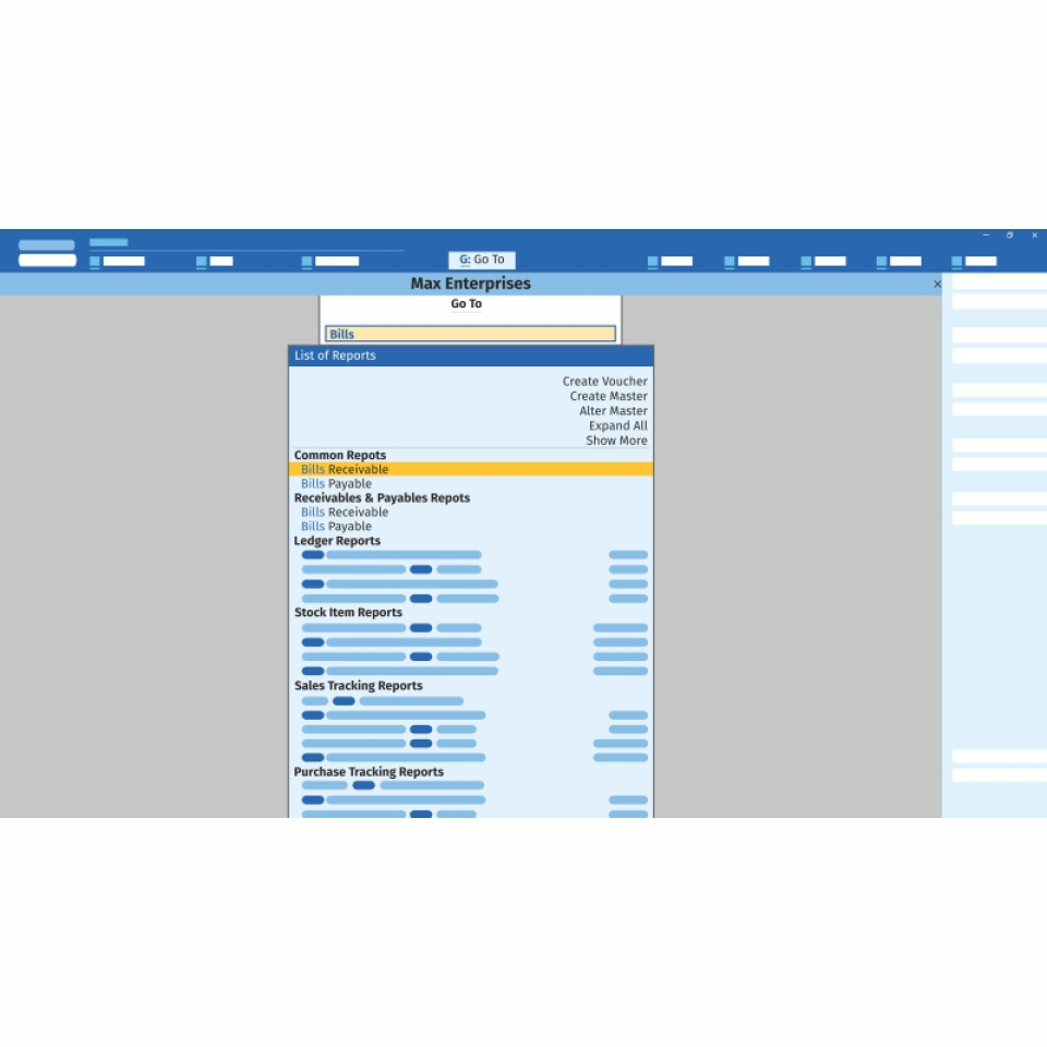 screenshot of TallyPrime