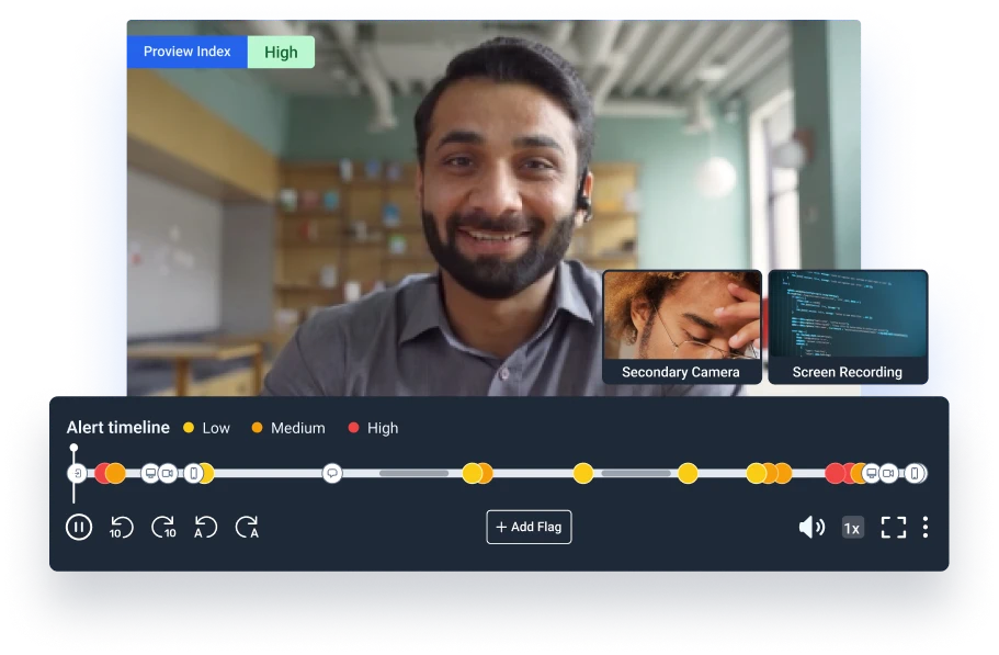 screenshot of Talview