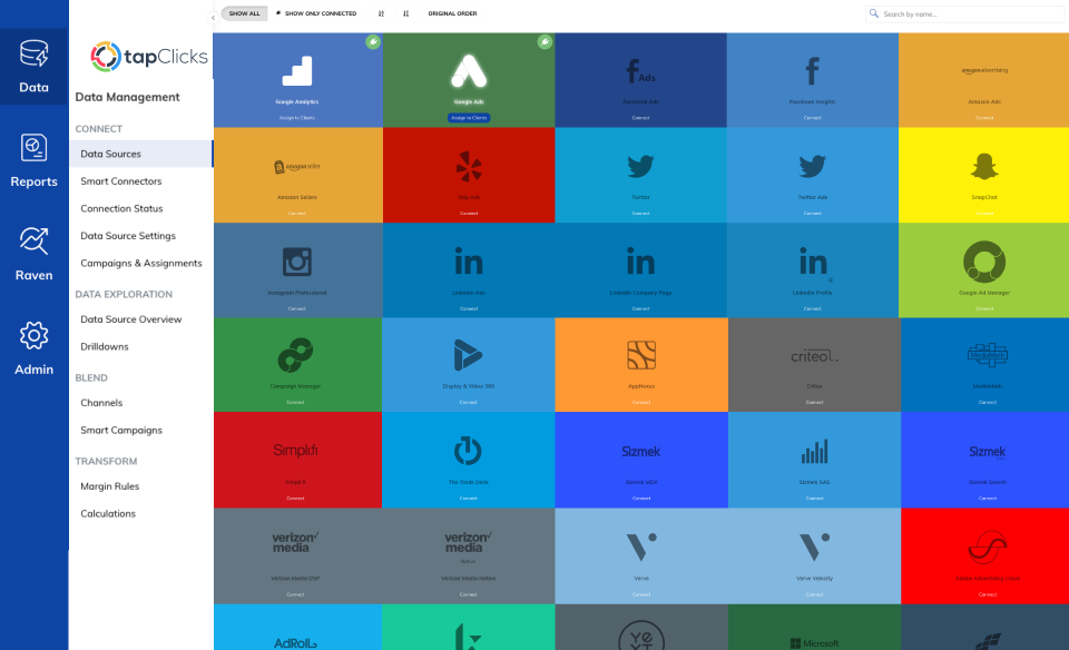 screenshot of TapClicks