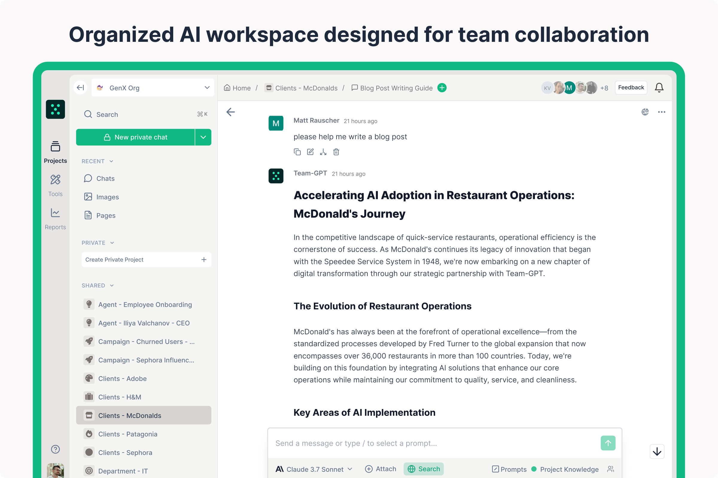 screenshot of Team-GPT