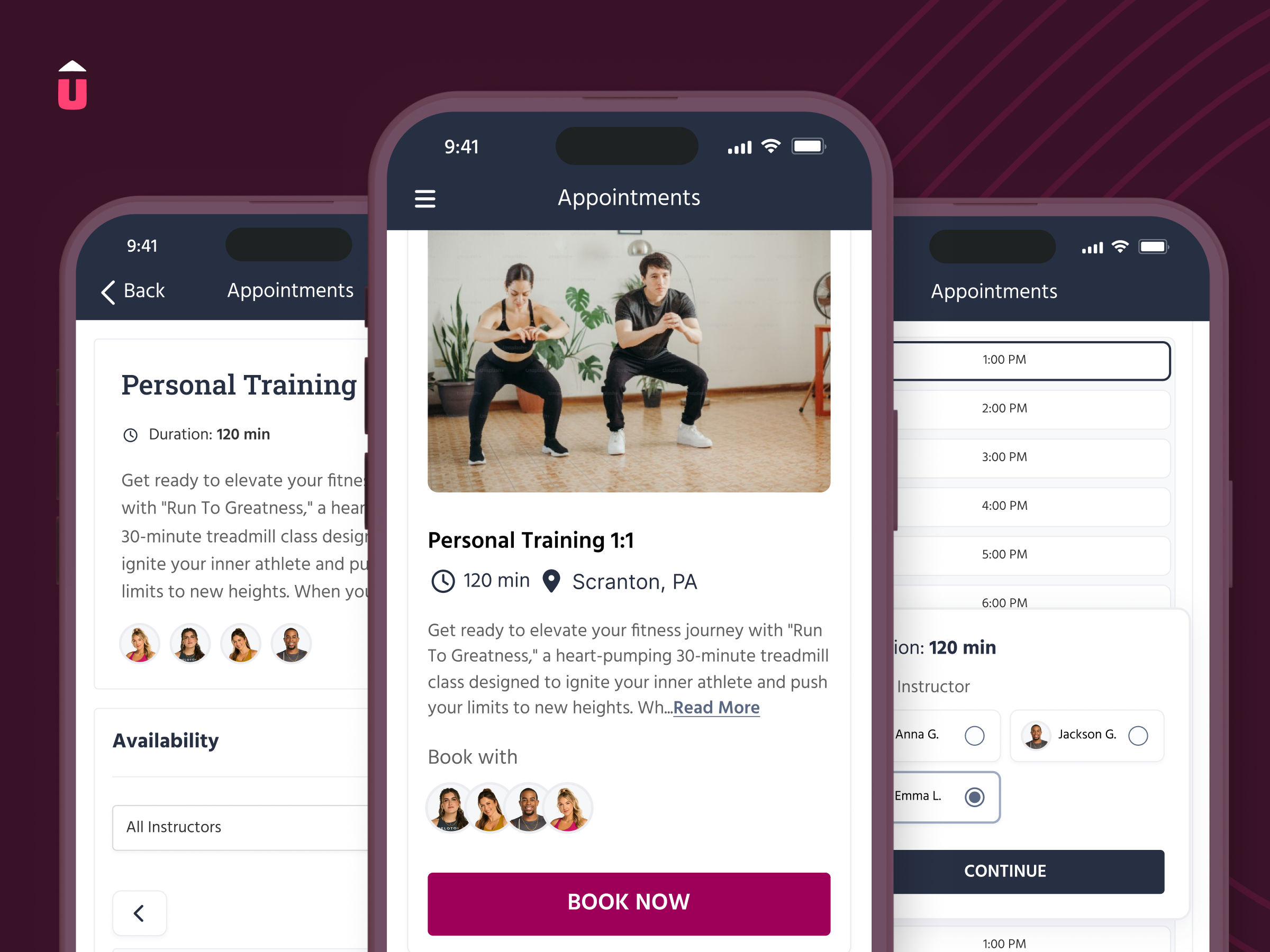 screenshot of TeamUp