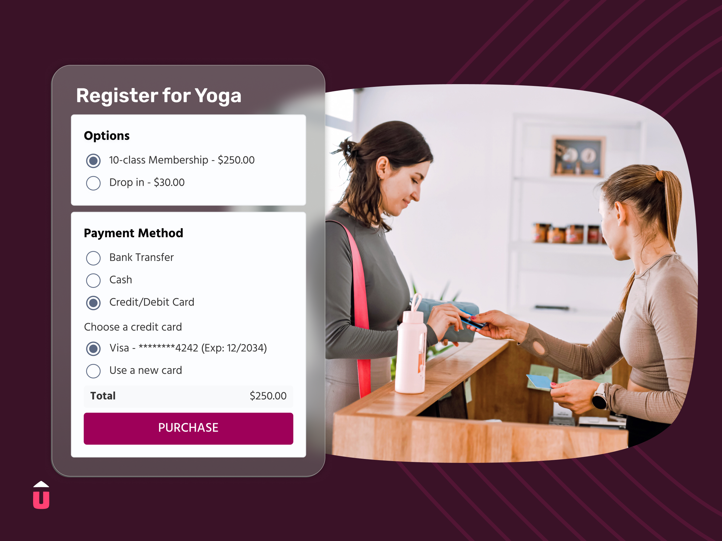 screenshot of TeamUp