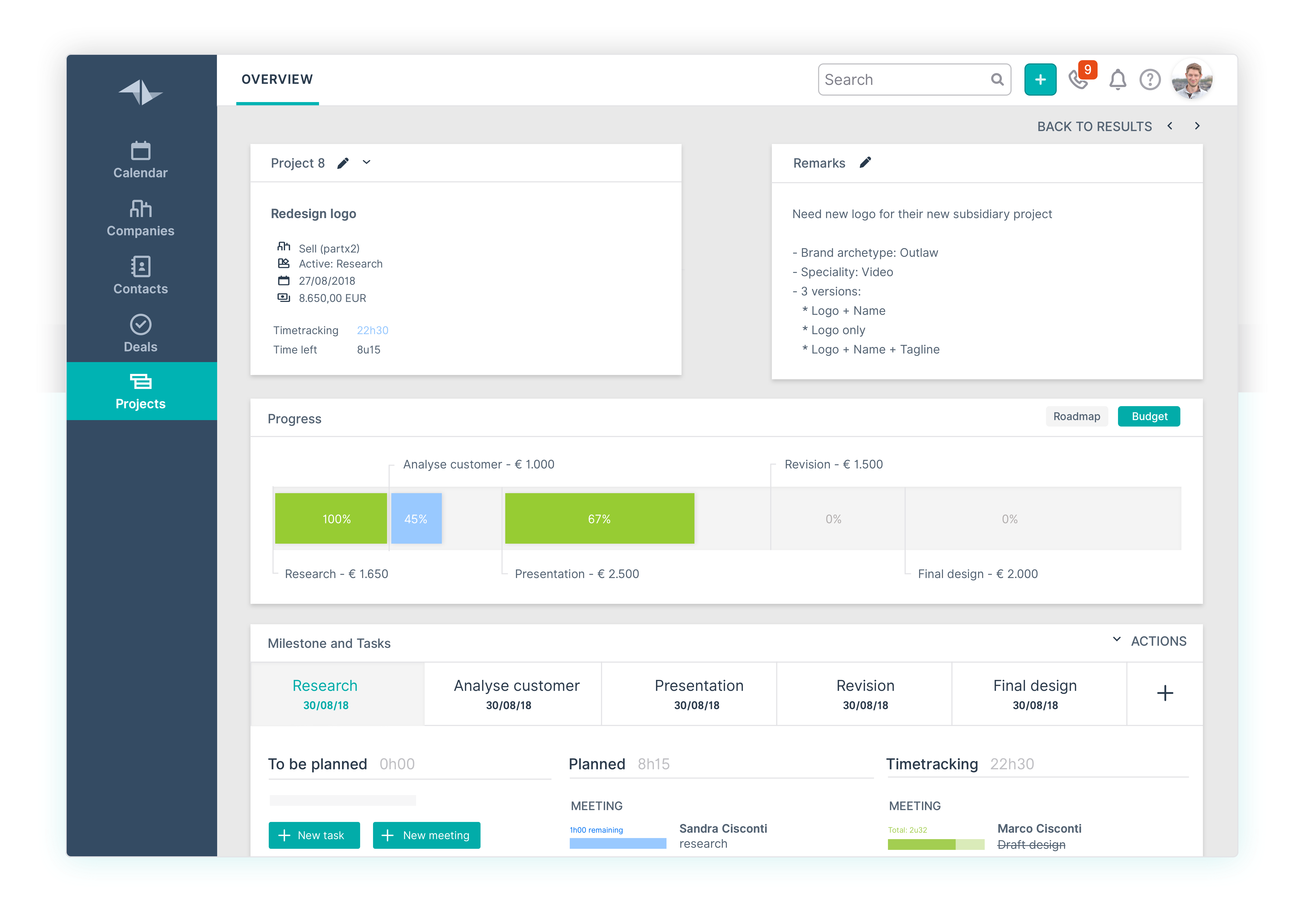 screenshot of Teamleader