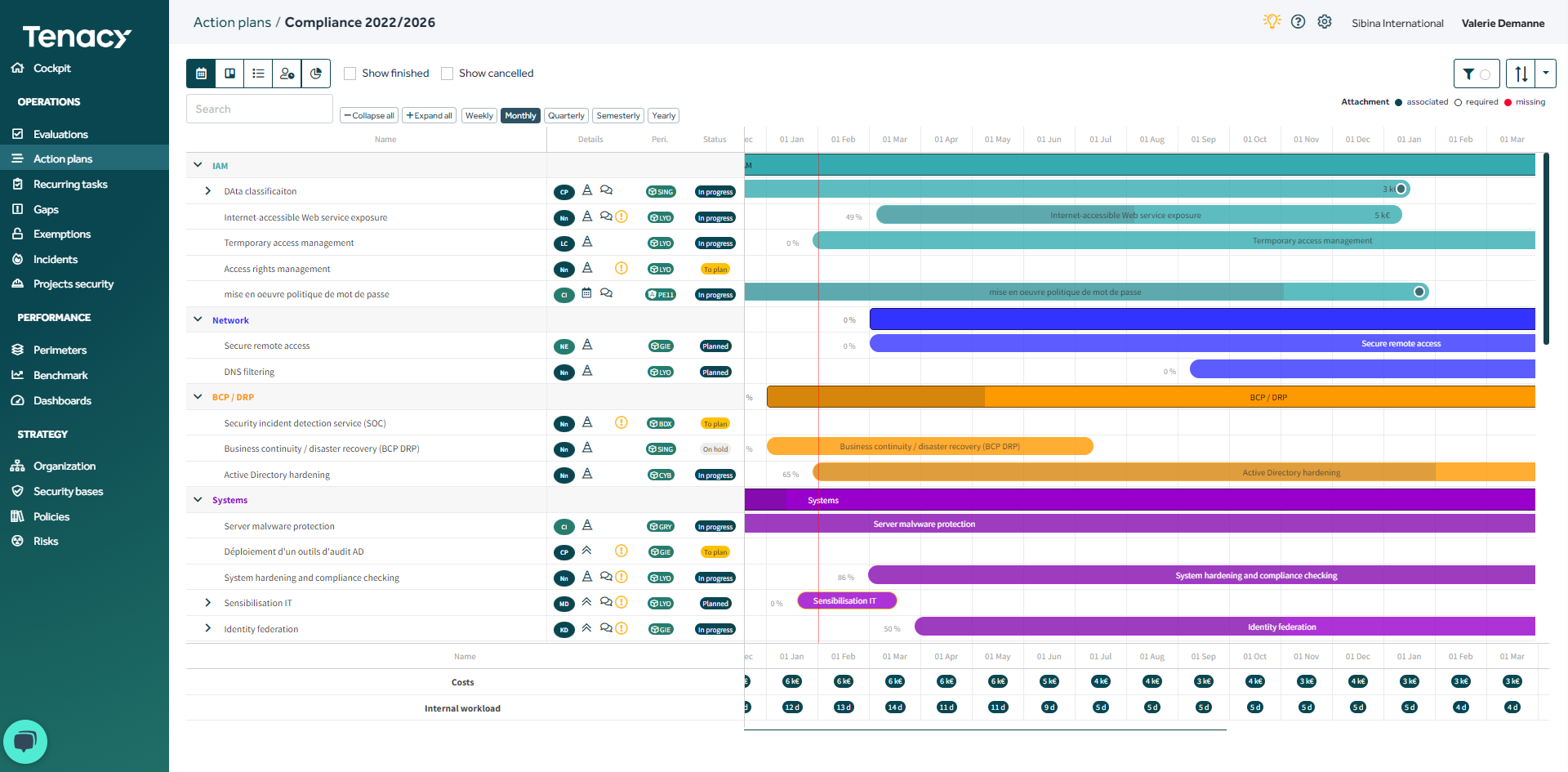 screenshot of Tenacy