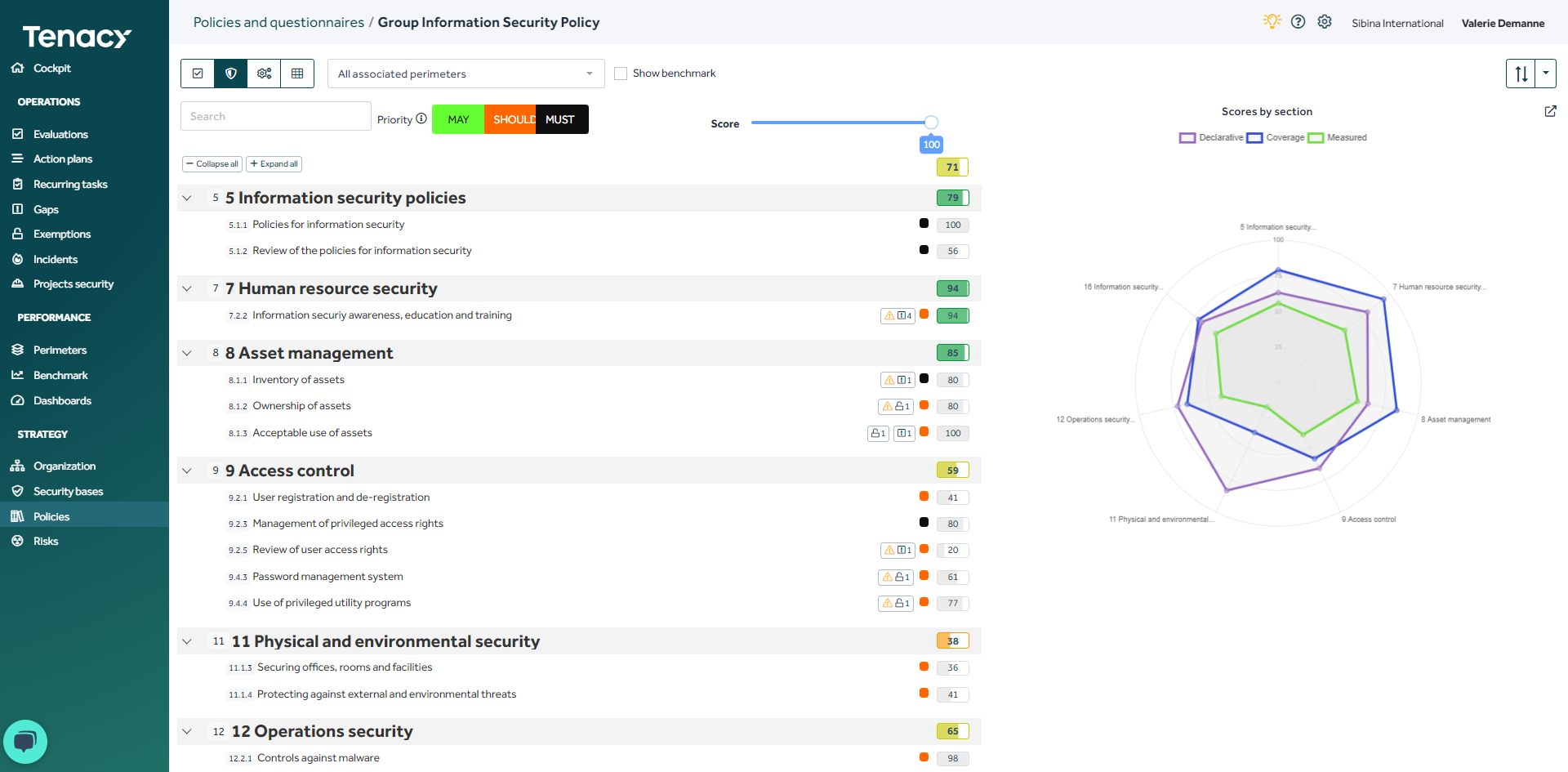 screenshot of Tenacy