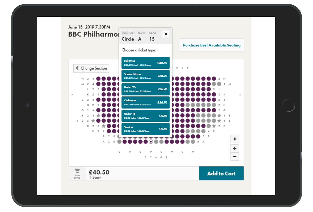 screenshot of Tessitura