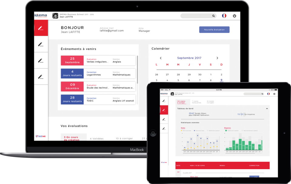 screenshot of TestWe