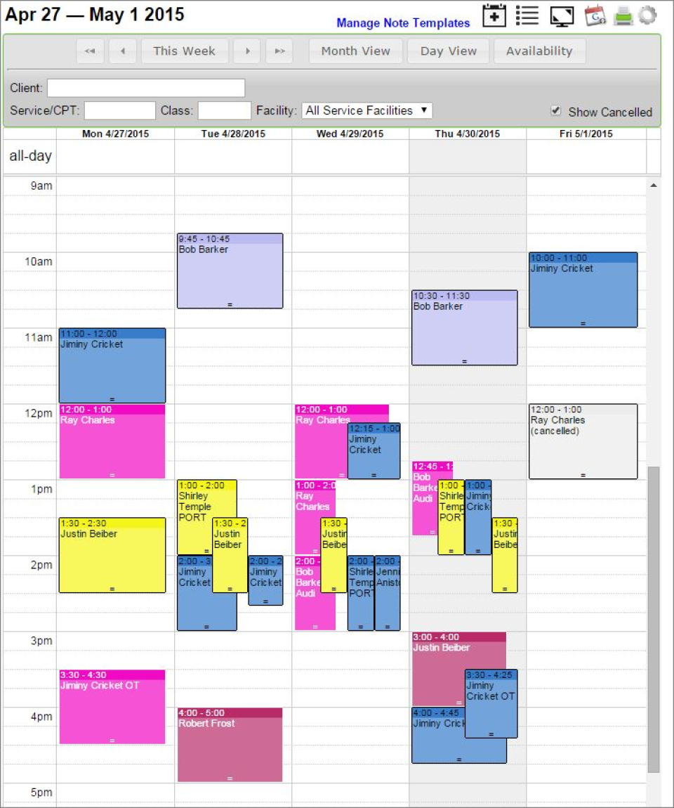 screenshot of Therabill