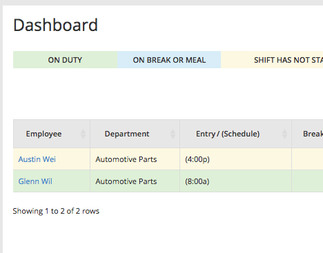 screenshot of TimeWellScheduled