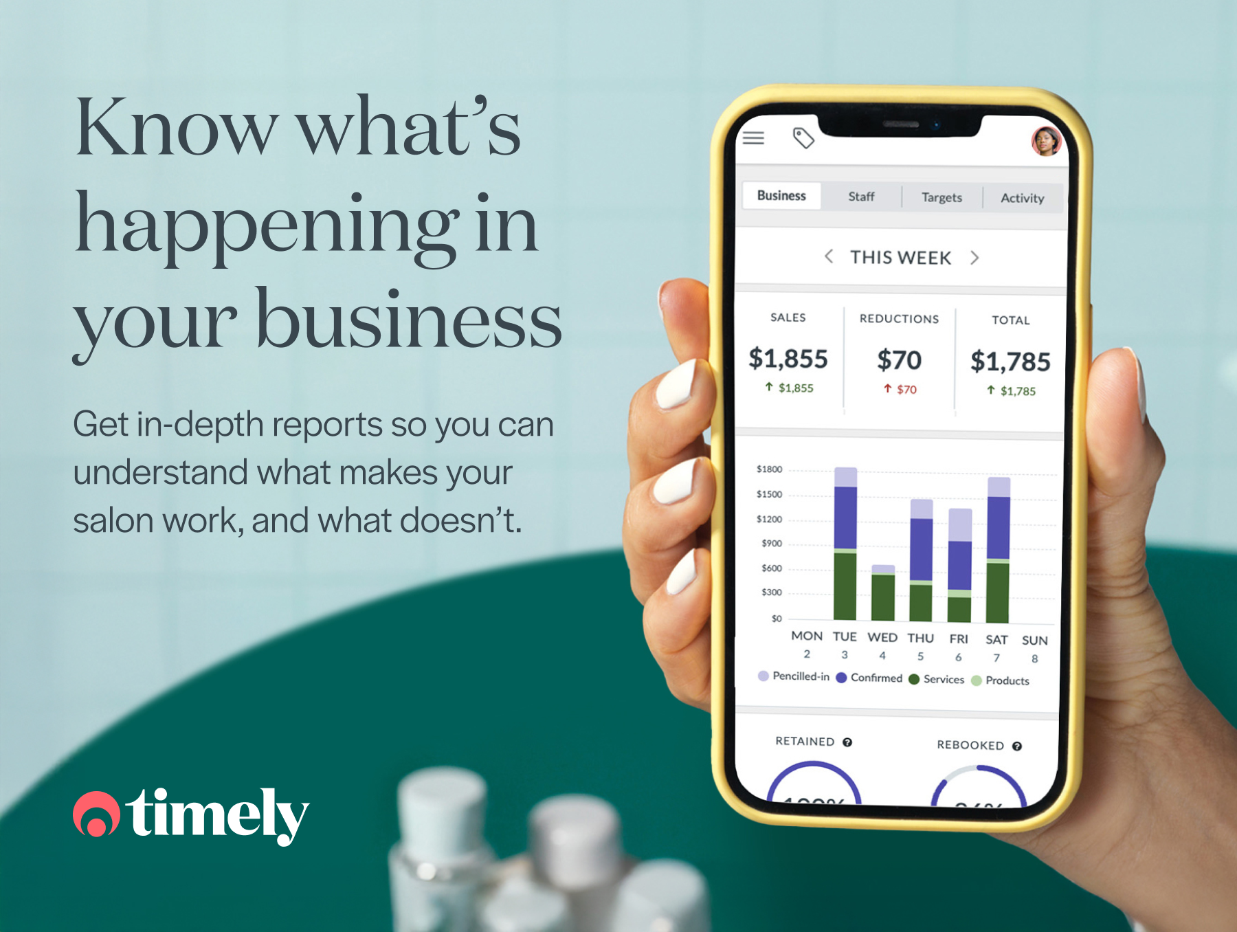 screenshot of Timely