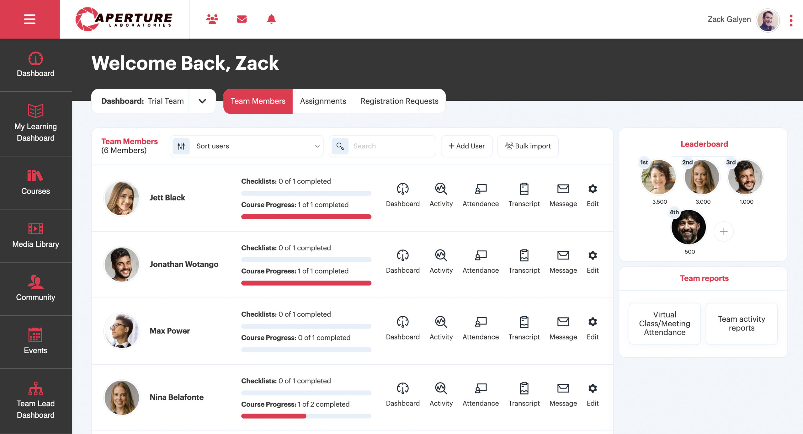 screenshot of Tovuti