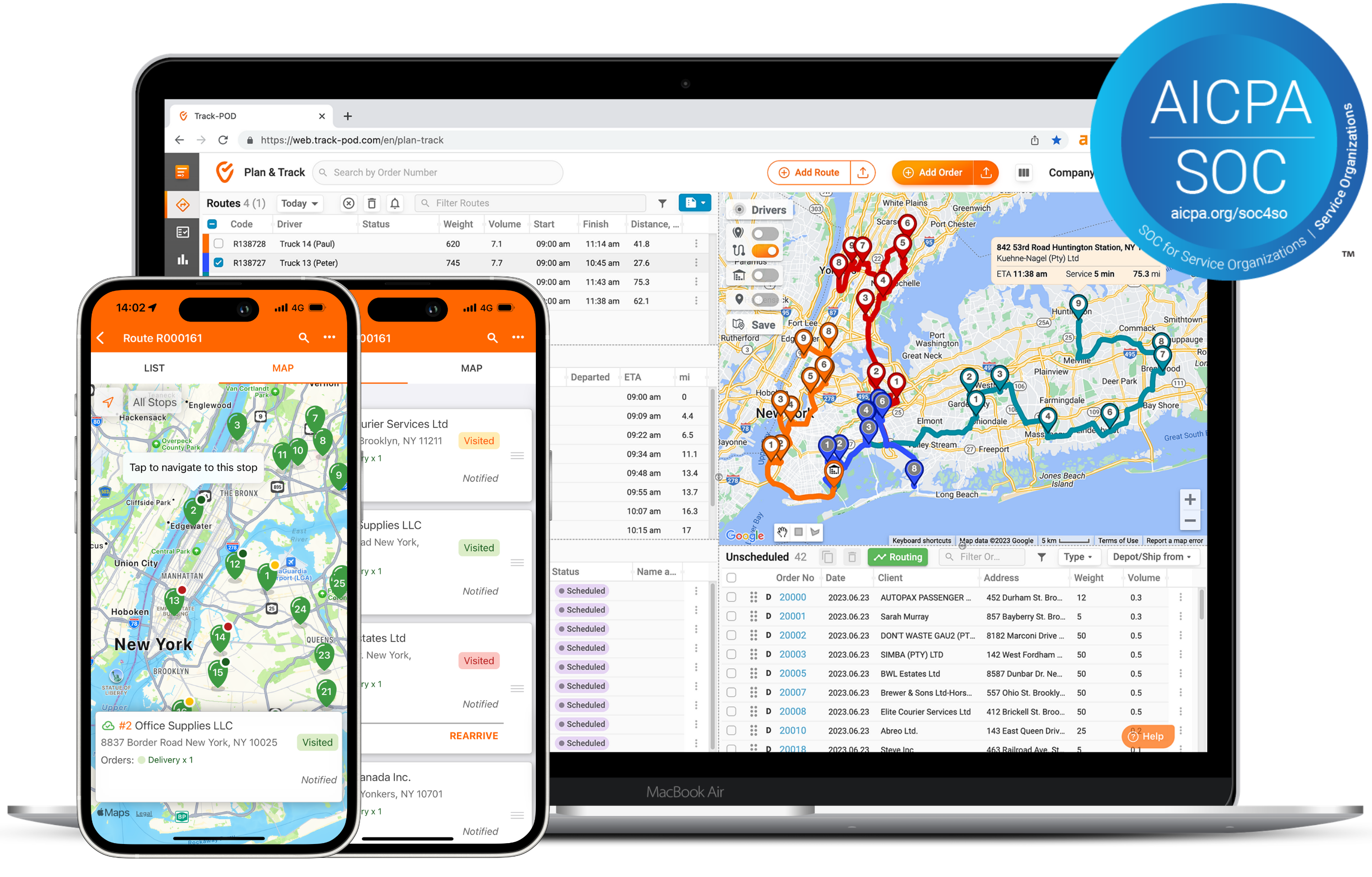 screenshot of Track-POD