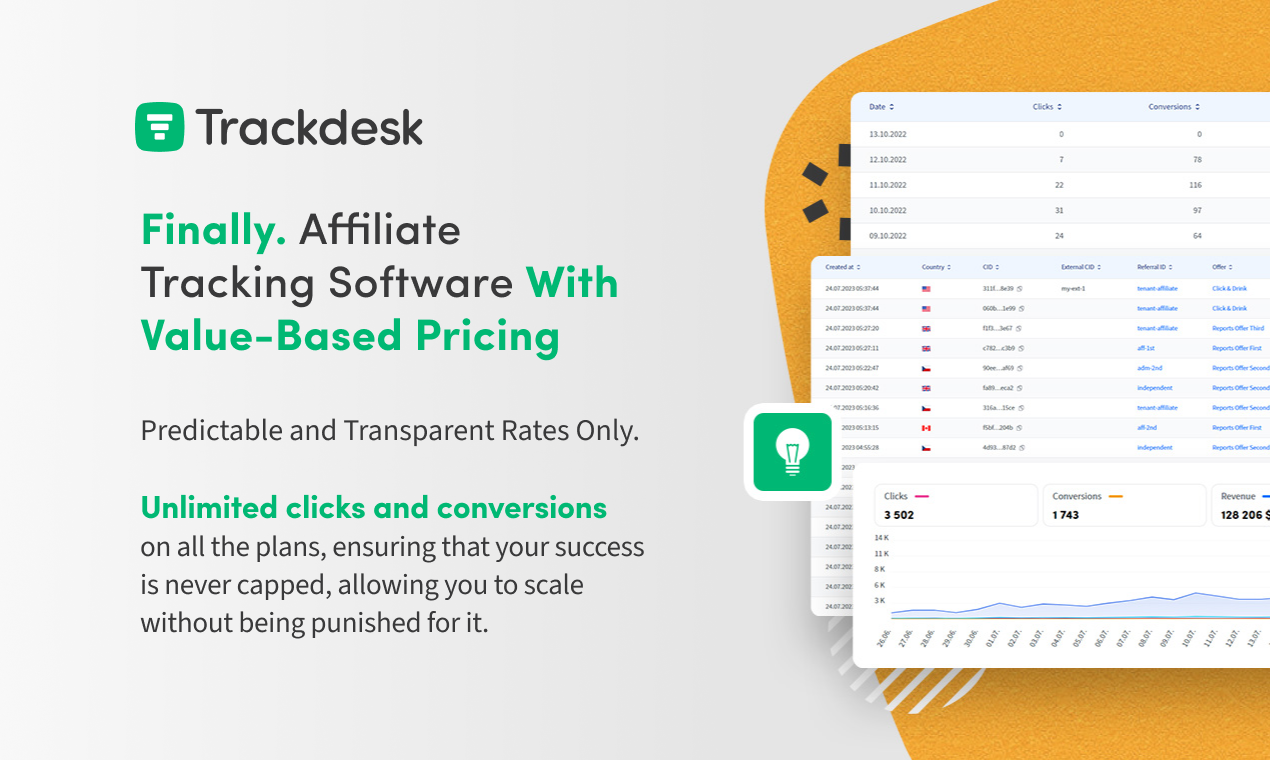 screenshot of Trackdesk