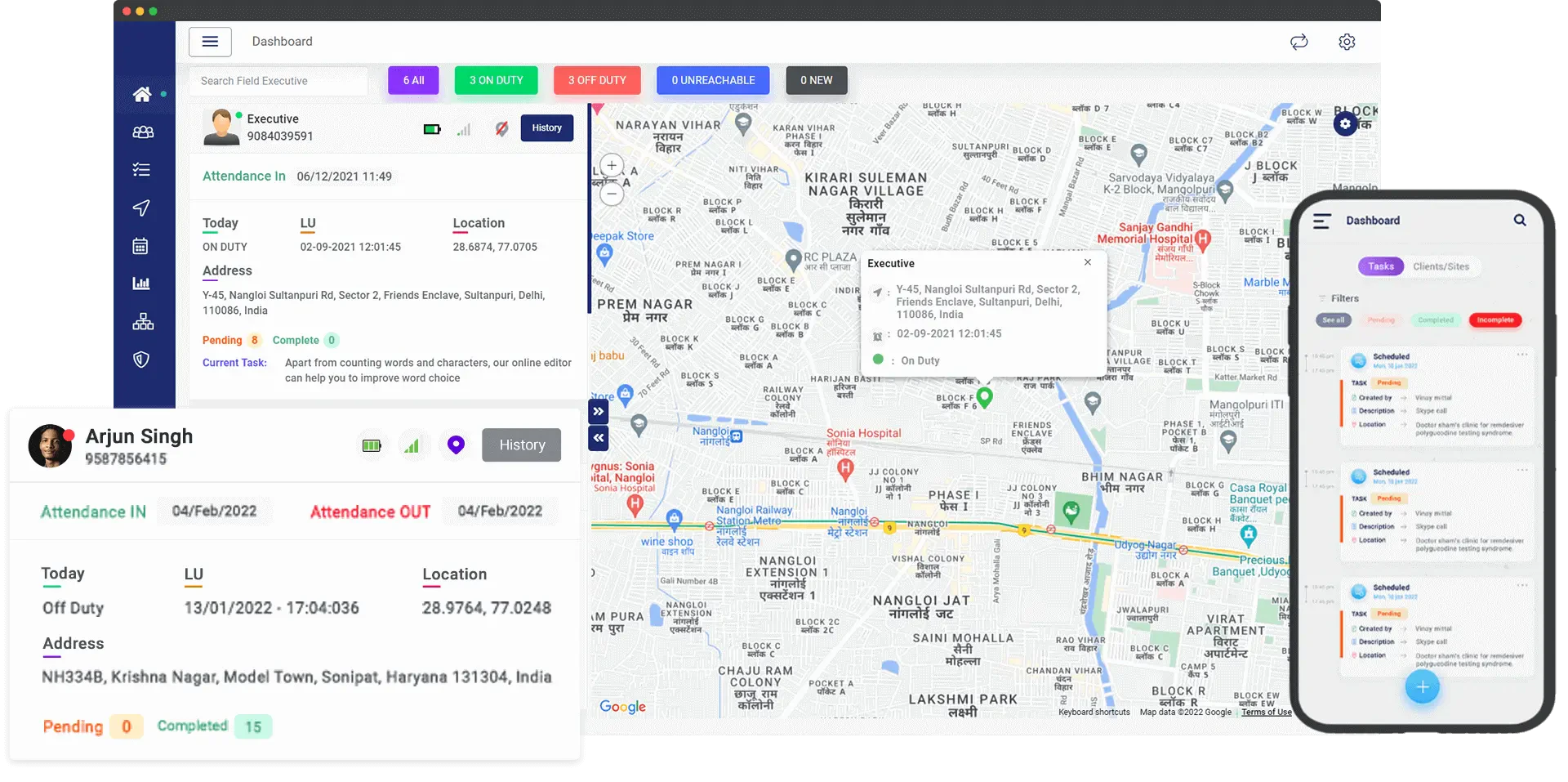 screenshot of TrackoField