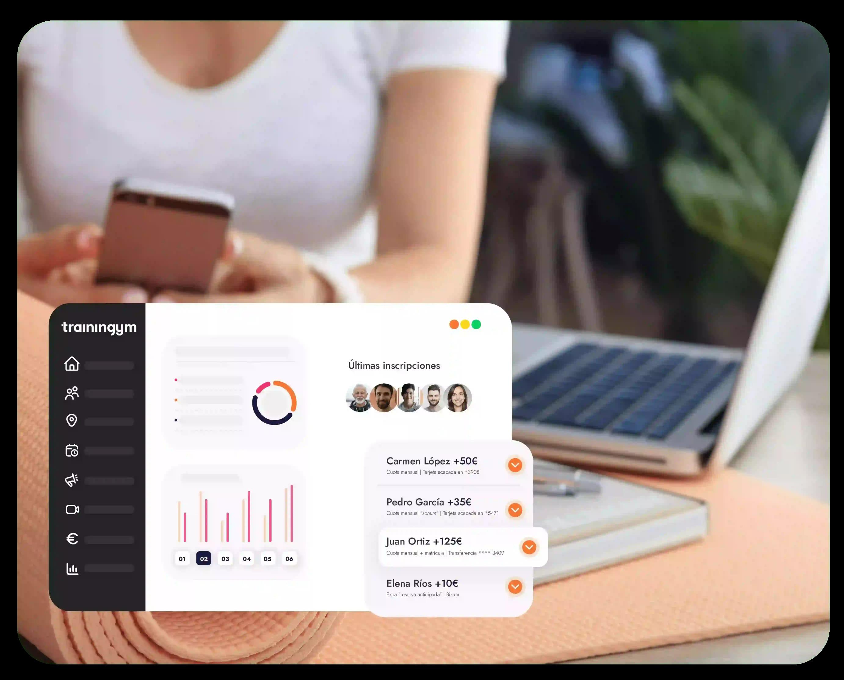 screenshot of Trainingym