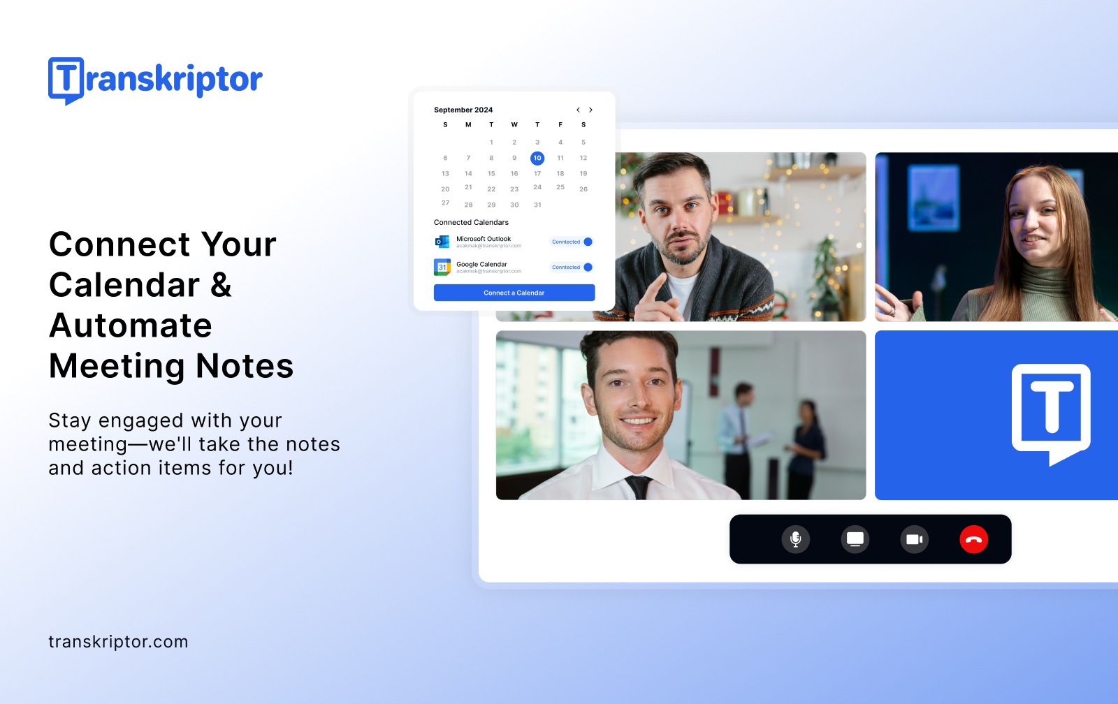 screenshot of Transkriptor