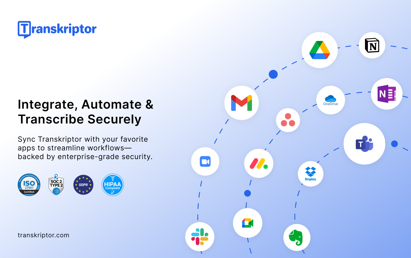 screenshot of Transkriptor