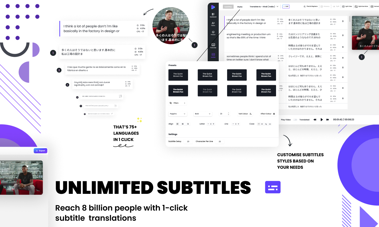 screenshot of Translate.Video