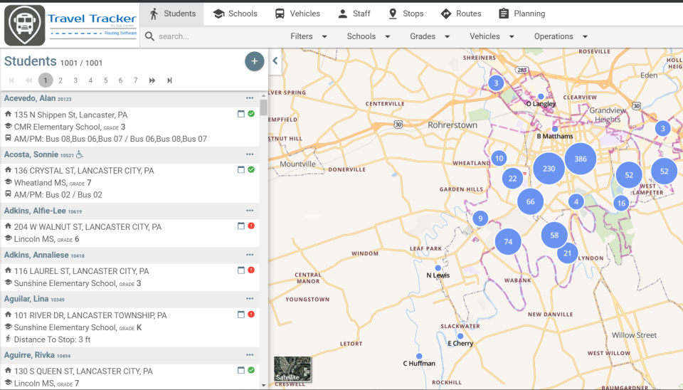 screenshot of TravelTracker-Trips