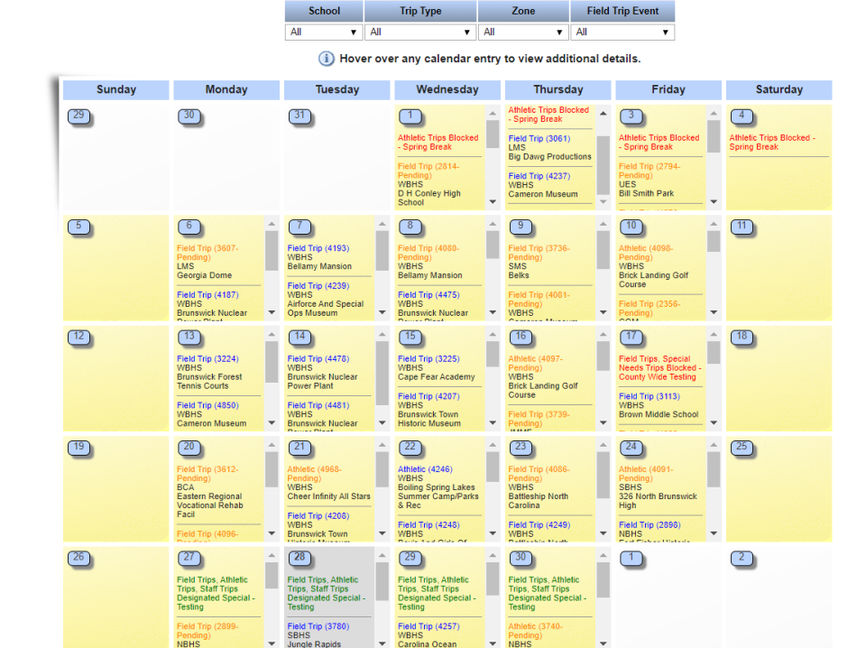 screenshot of TravelTracker-Trips