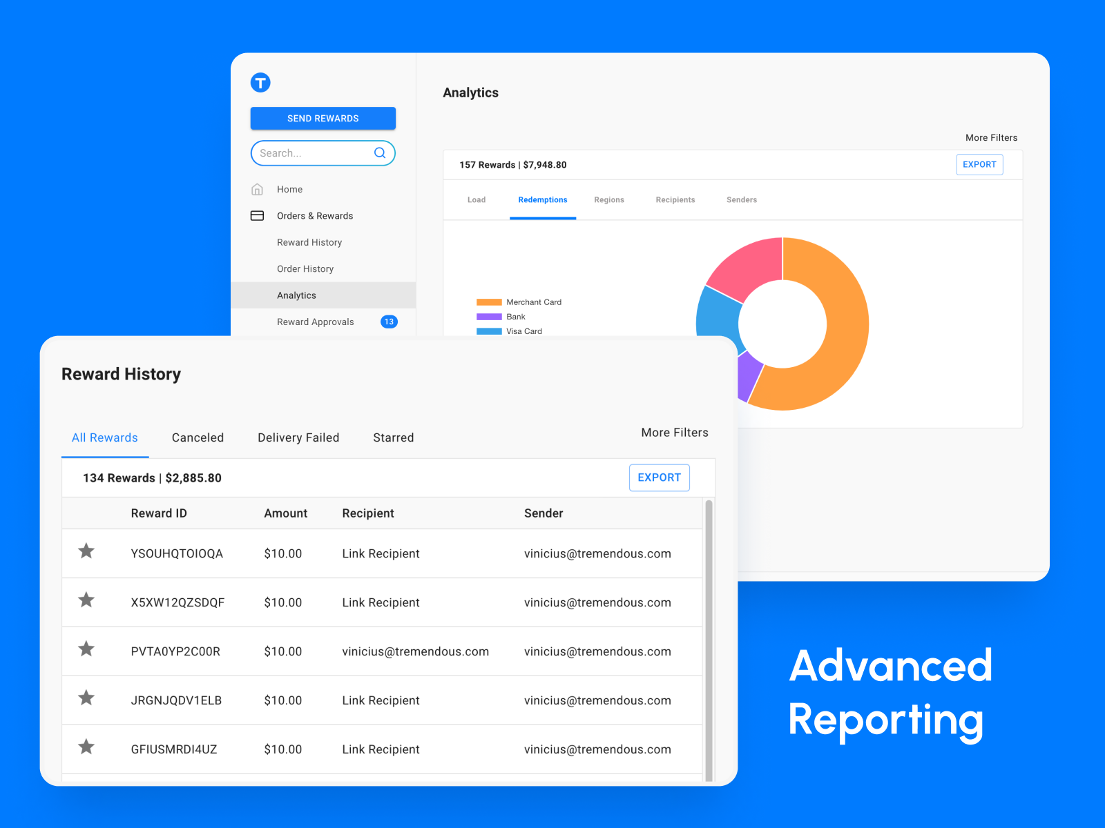 screenshot of Tremendous