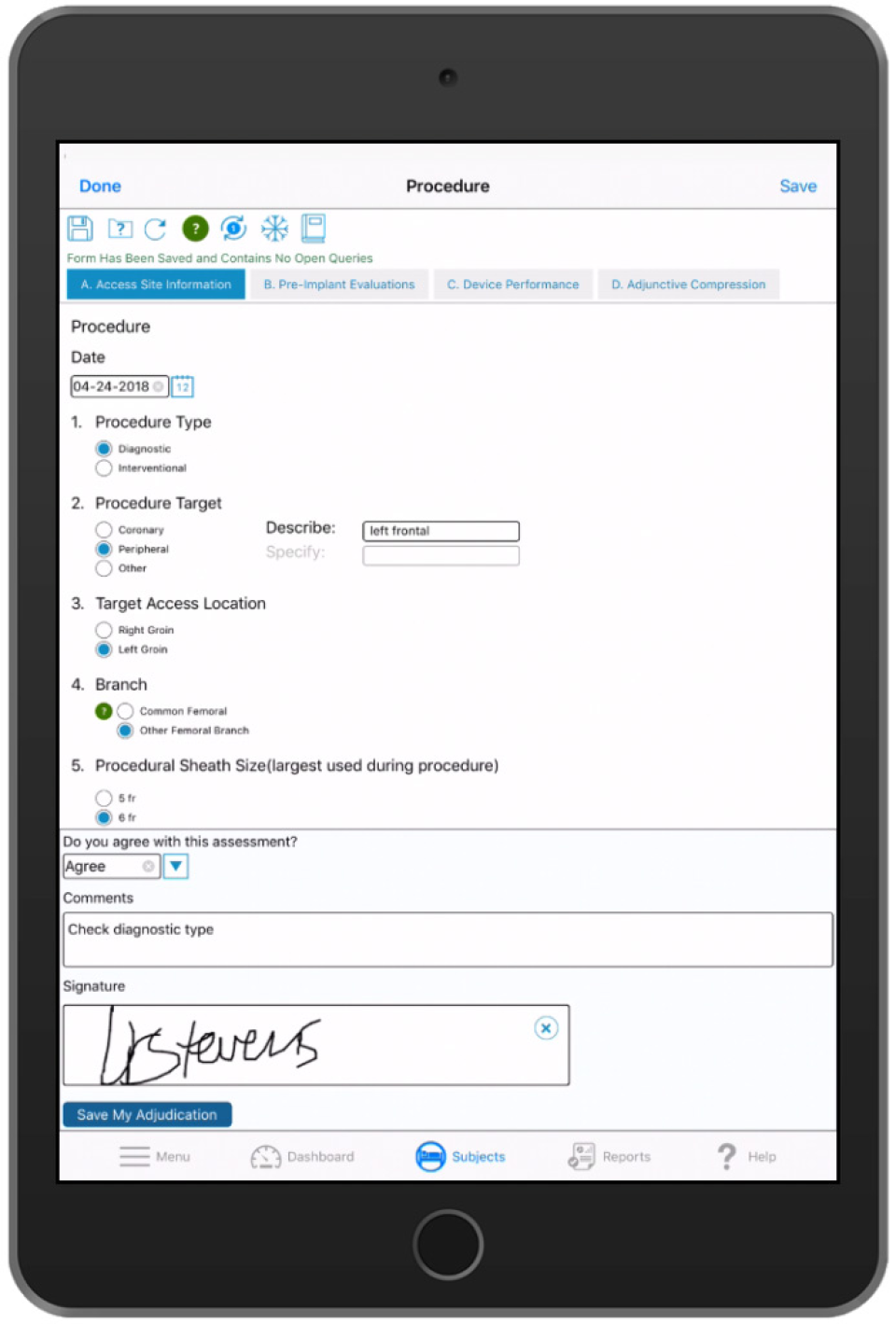 screenshot of TrialKit